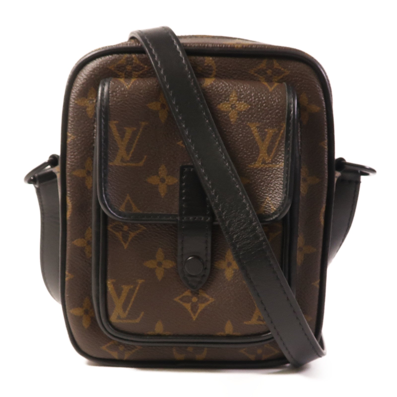 LOUIS VUITTON Monogram Macassar Christopher Wearable Wallet肩背袋
