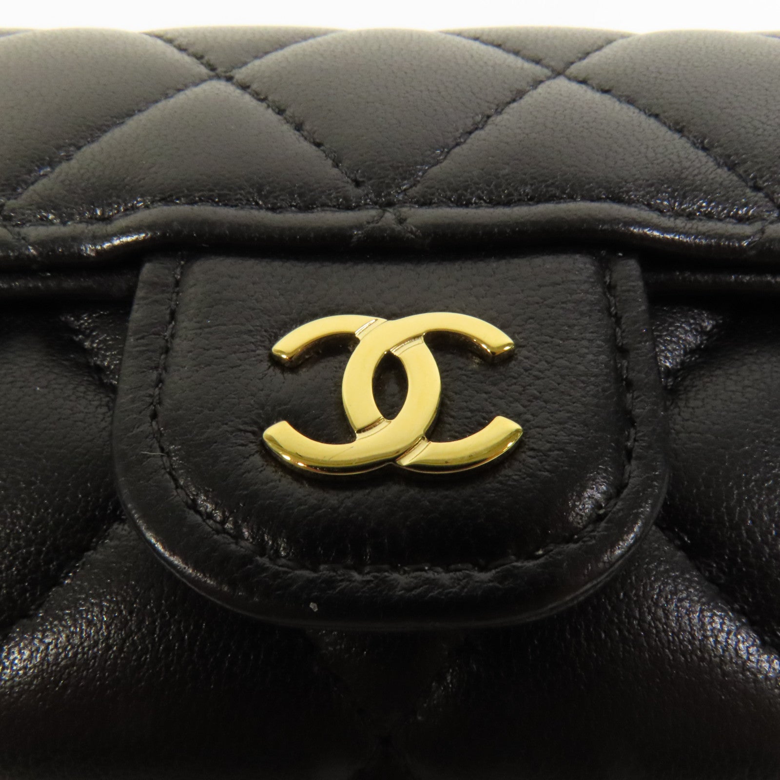 CHANEL 羊皮皮革Card Case金扣卡片套
