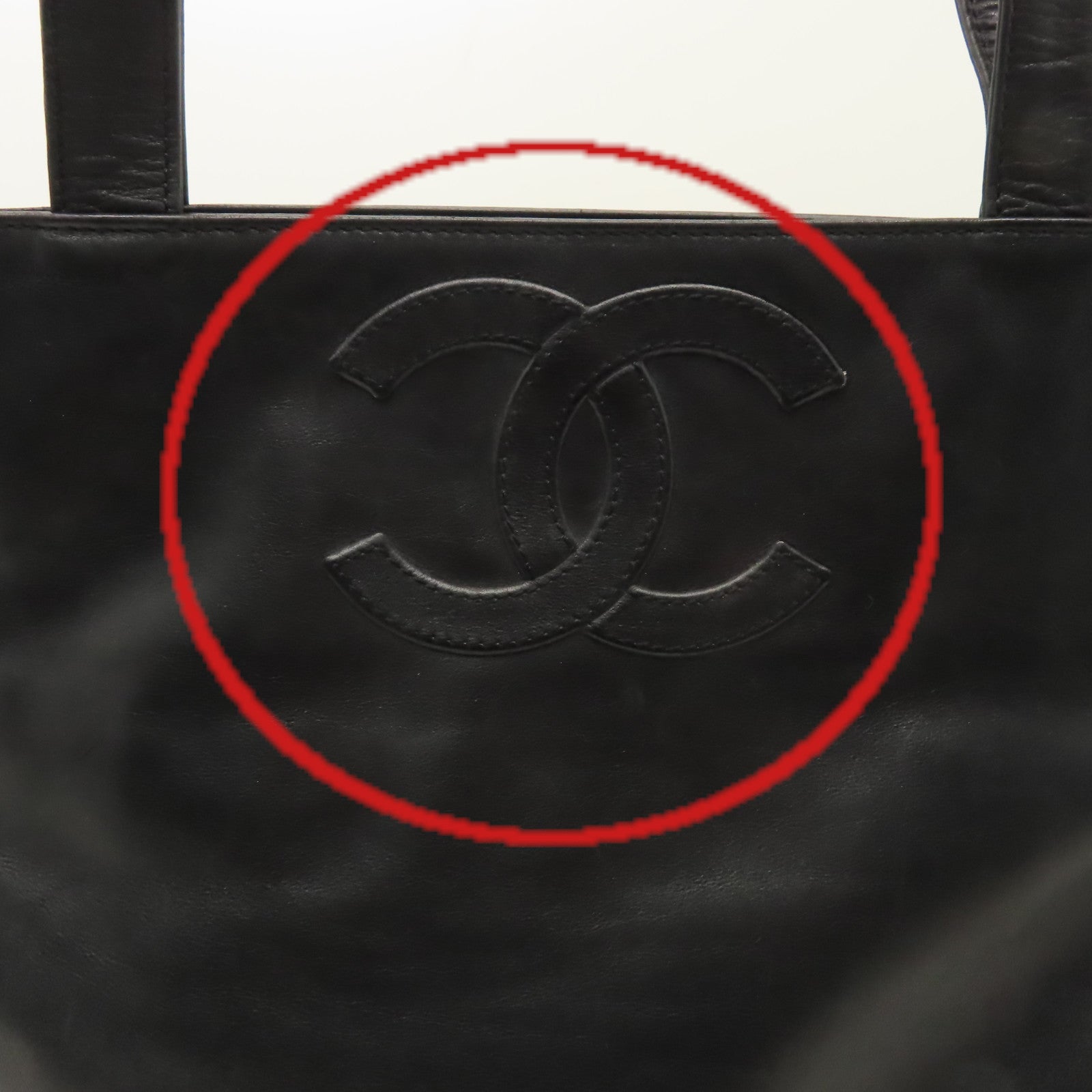 CHANEL 【激減優惠】羊皮皮革Tote Bag肩背袋黑色