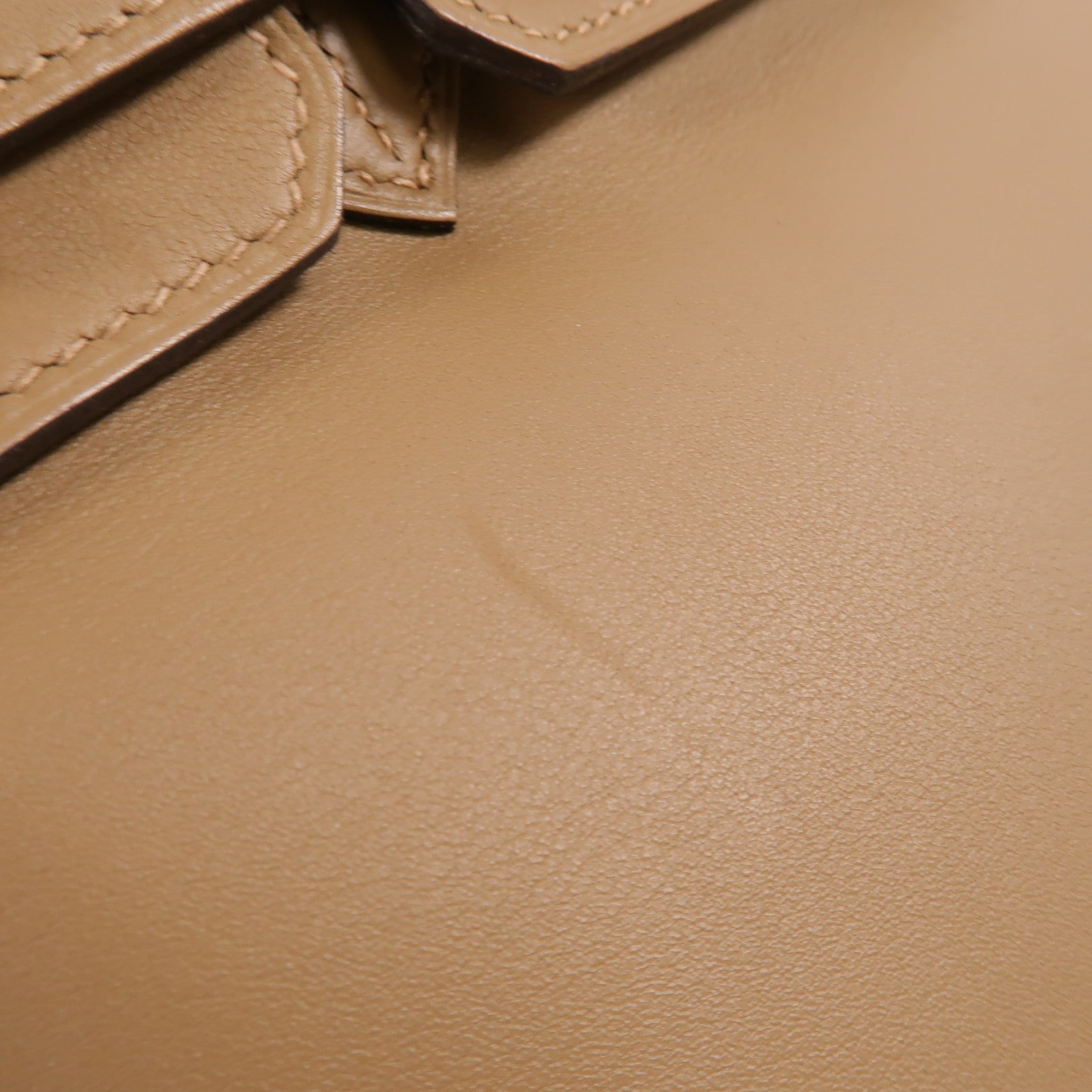 HERMES Jonathan皮革Birkin 25手挽袋Beige De Weimar