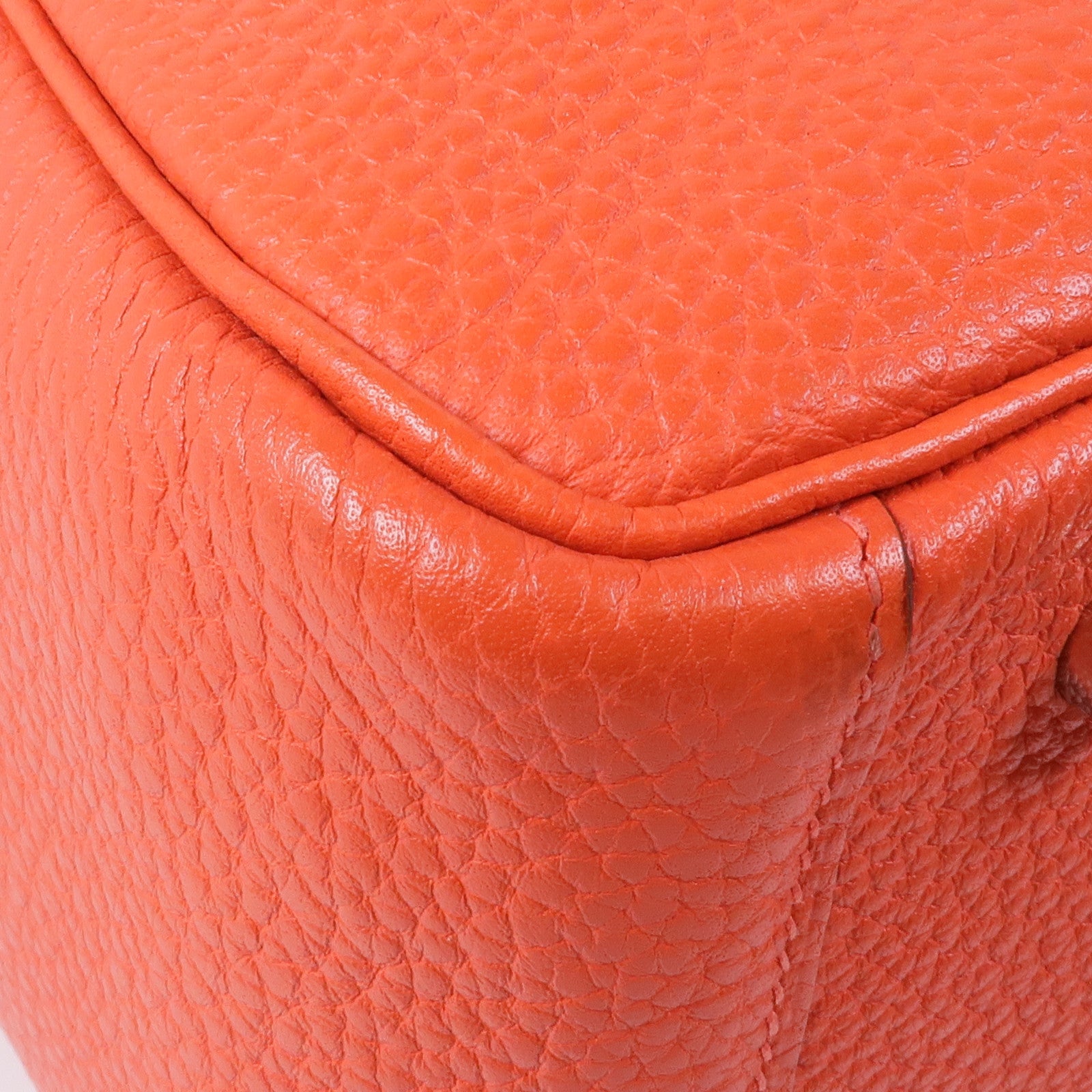 HERMES Clemence皮革Lindy 30銀扣手挽肩背兩用袋Rouge Pivoine