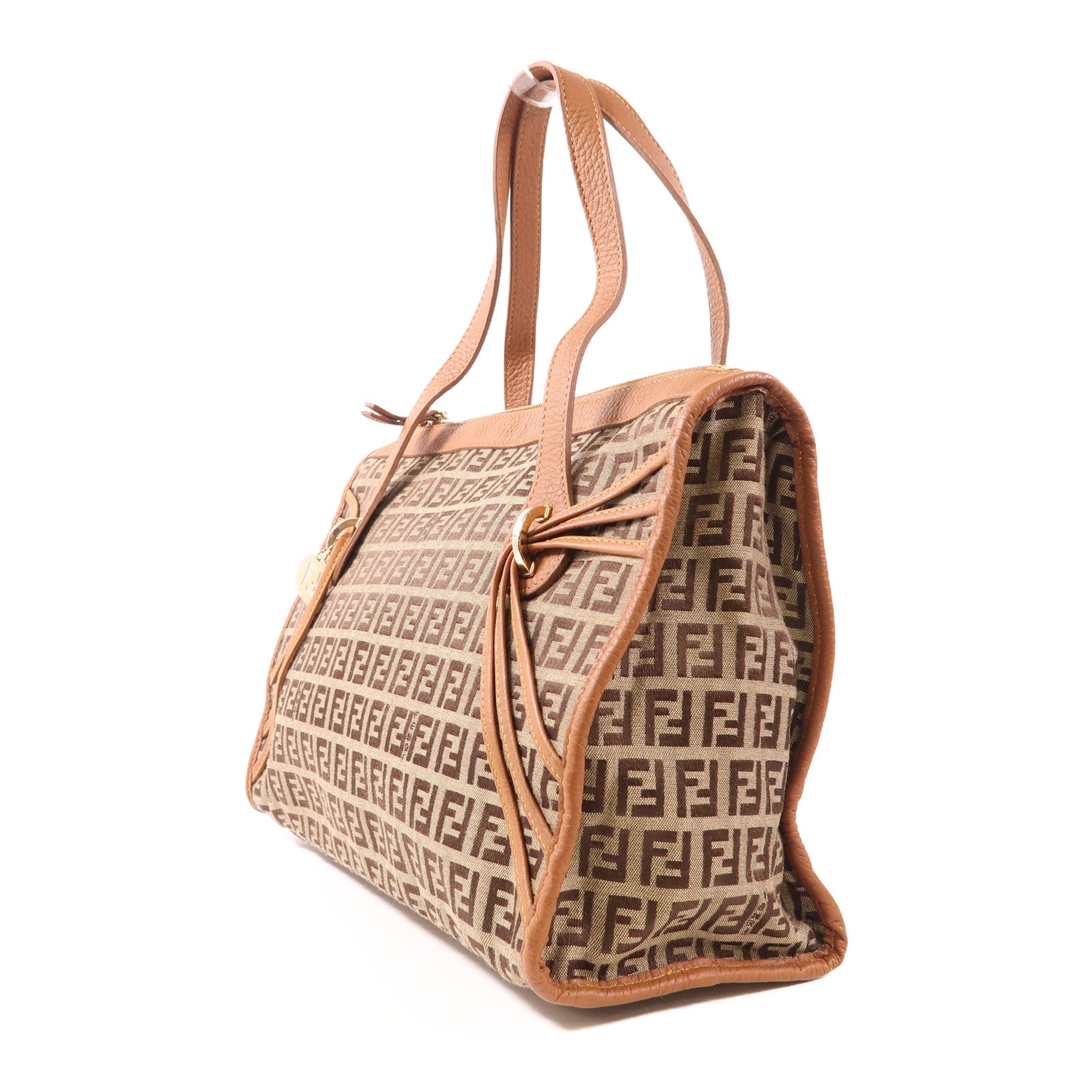 FENDI 帆布Hand Bag金扣手挽袋