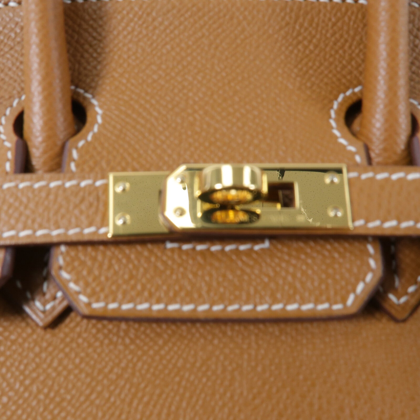 HERMES Epsom皮革Birkin 25手挽袋Gold