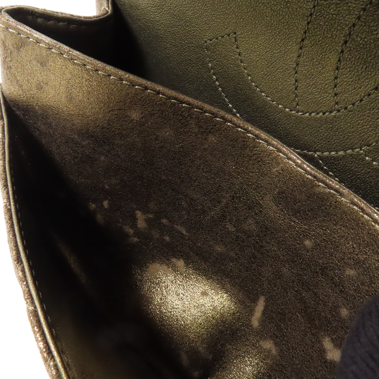 CHANEL CC GHW 2.55 Chain Shoulder Bag Calfskin Leather Gold