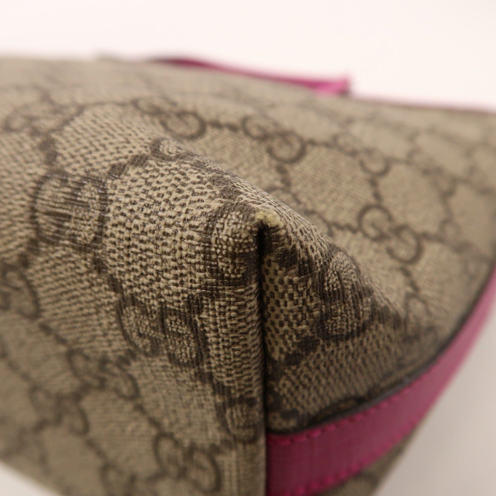 GUCCI 塗層帆布Tote Bag銀扣手挽袋