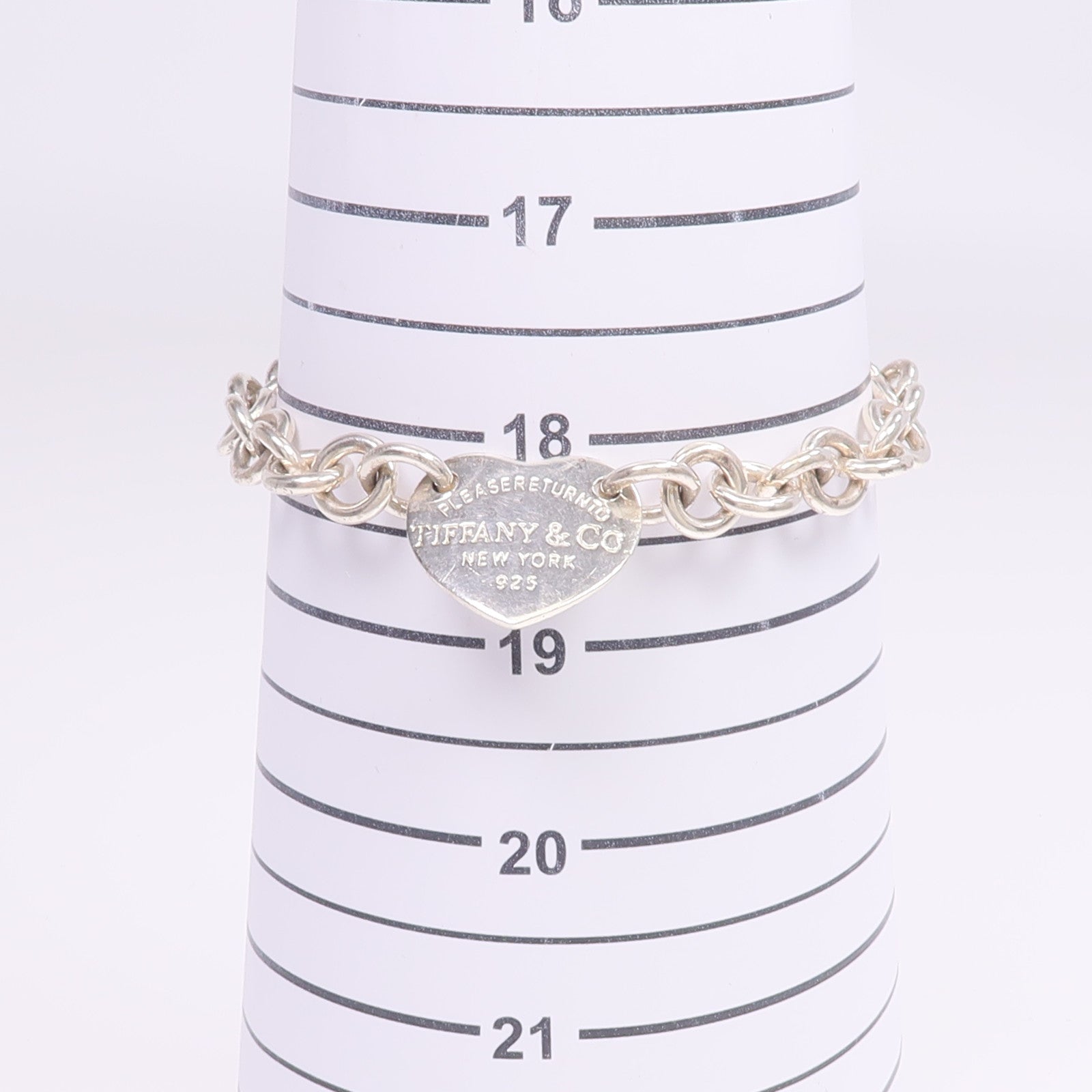 TIFFANY＆CO 925純銀Return To Heart Tag Bracelet手鏈