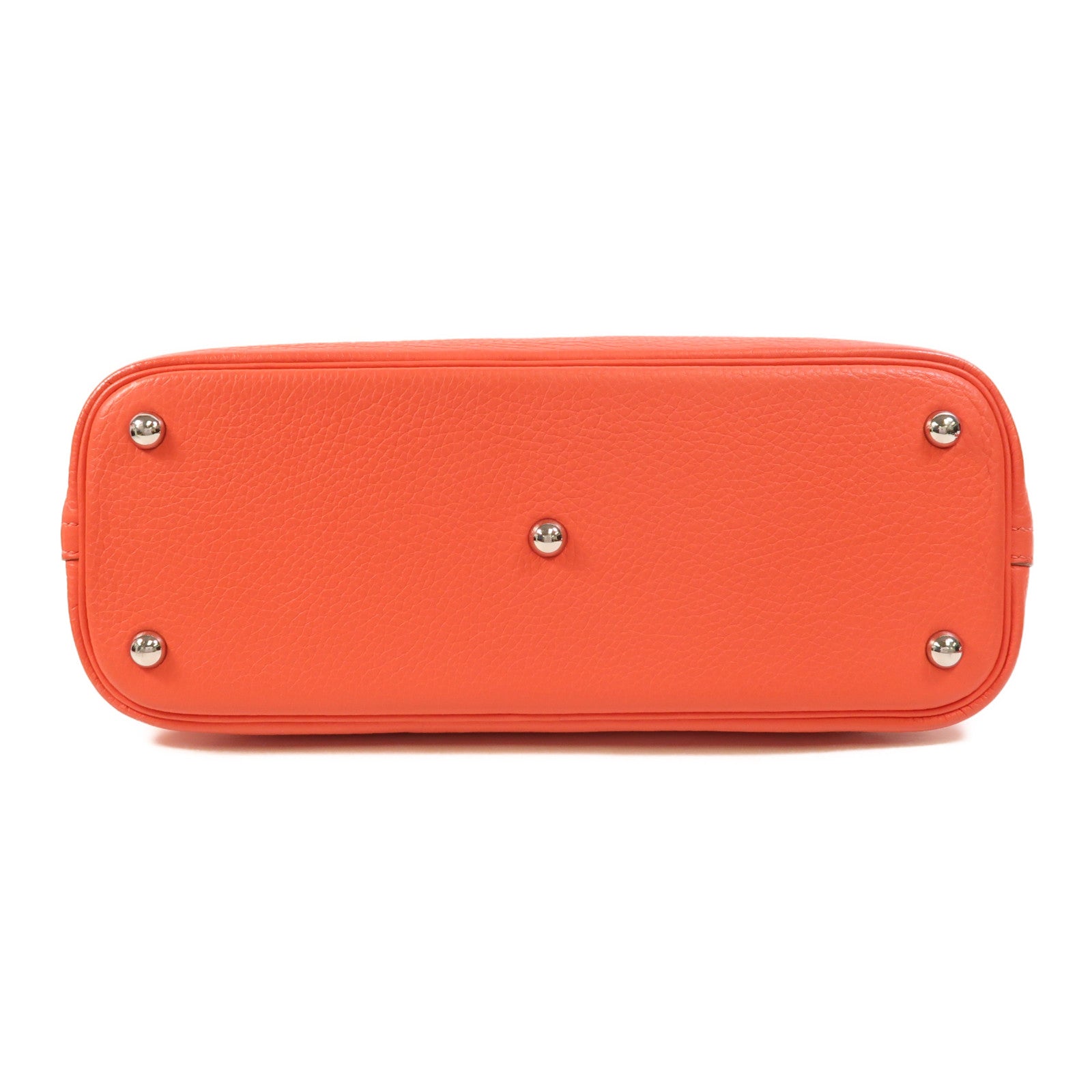 HERMES Clemence皮革Bolide 31銀扣手挽肩背兩用袋Rose Jaipur