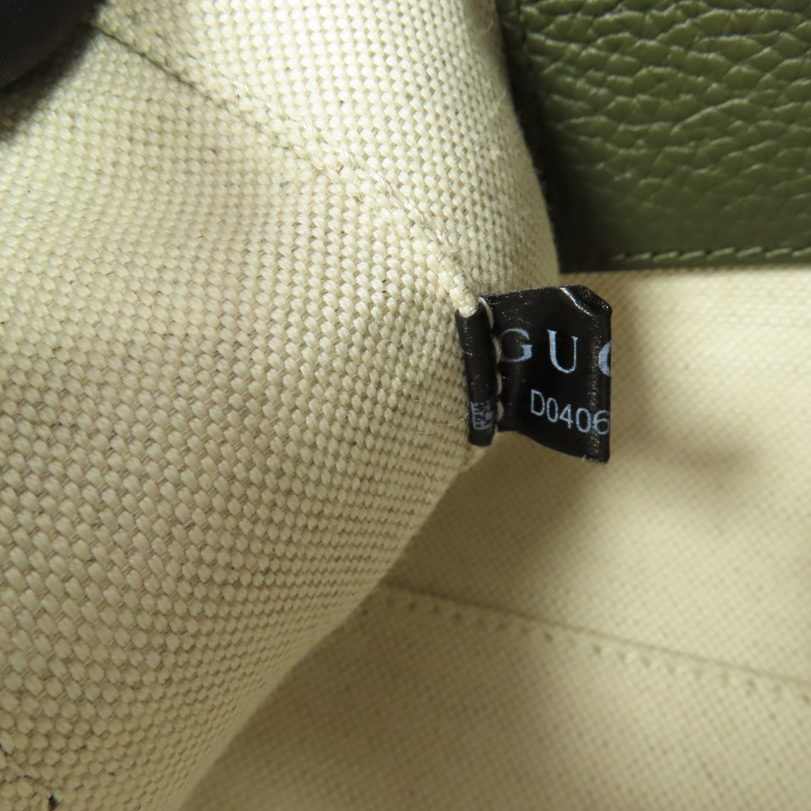 GUCCI GG SHW Mini Jumbo GG Duffle 2 Way Shoulder Hand Bag Calfskin Leather Green