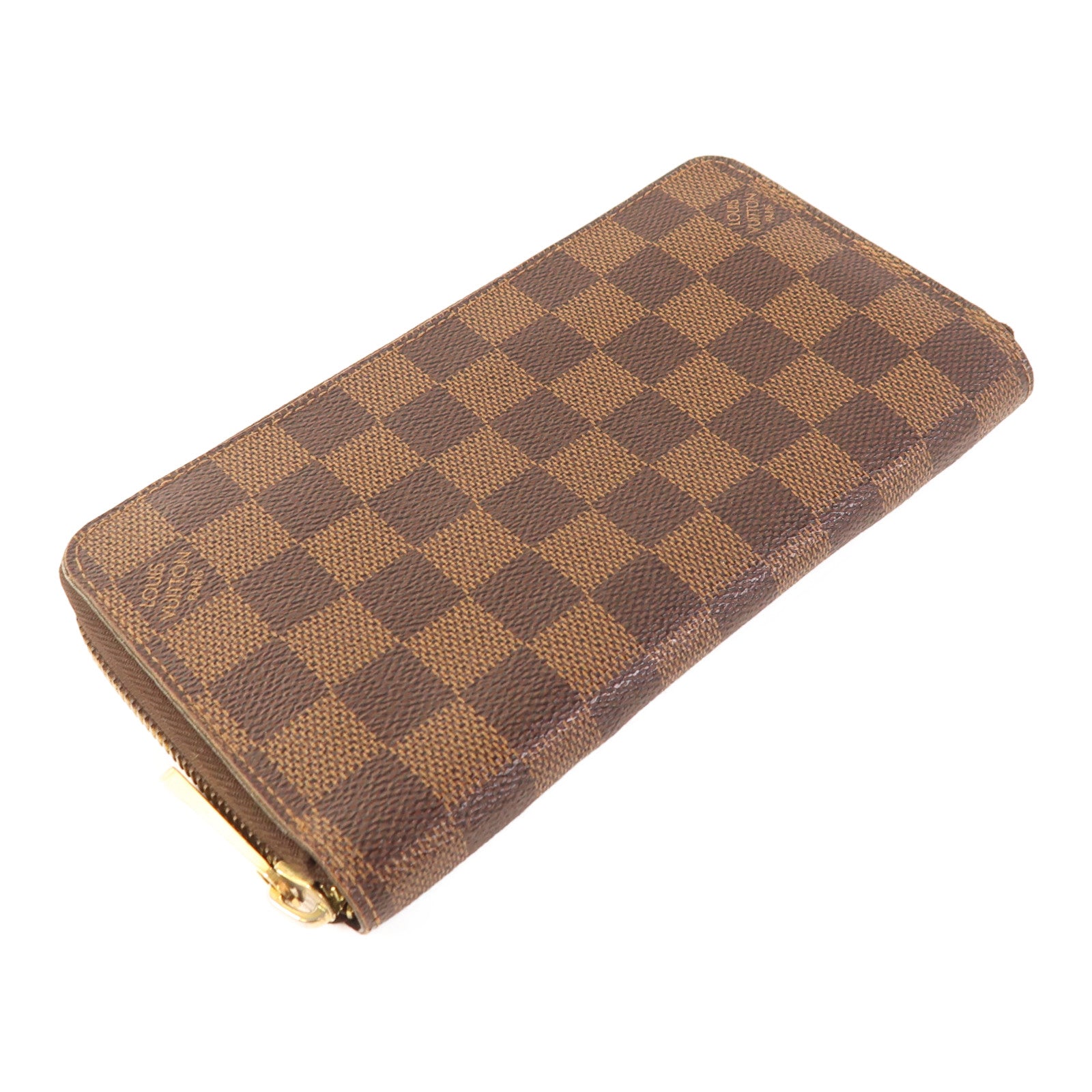 LOUIS VUITTON Damier Zippy Long Wallet金扣長錢包