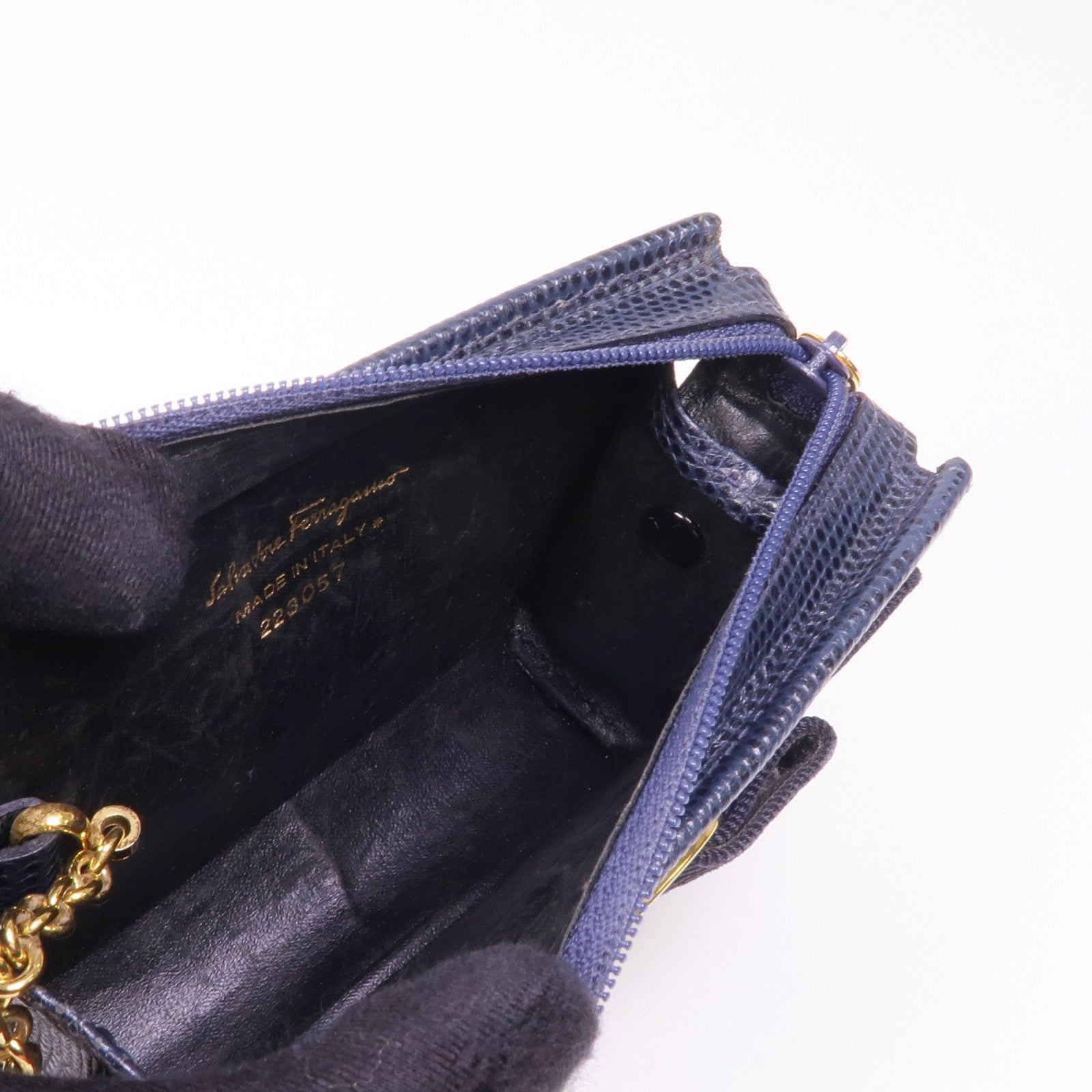 Salvatore Ferragamo 牛皮皮革Coin Purse金扣零錢包