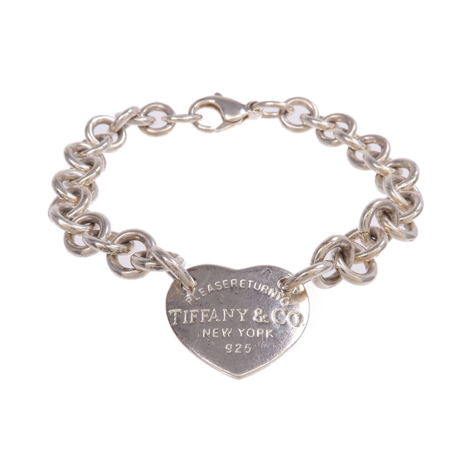 TIFFANY＆CO 925純銀Return To Heart Tag Bracelet手鏈