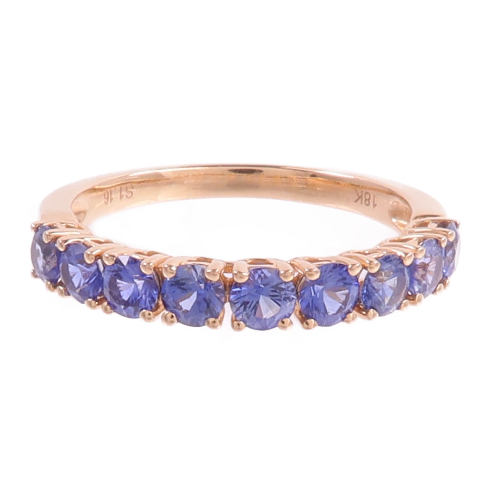 JEWELRY 18K玫瑰金Sapphire Ring藍寶石戒指