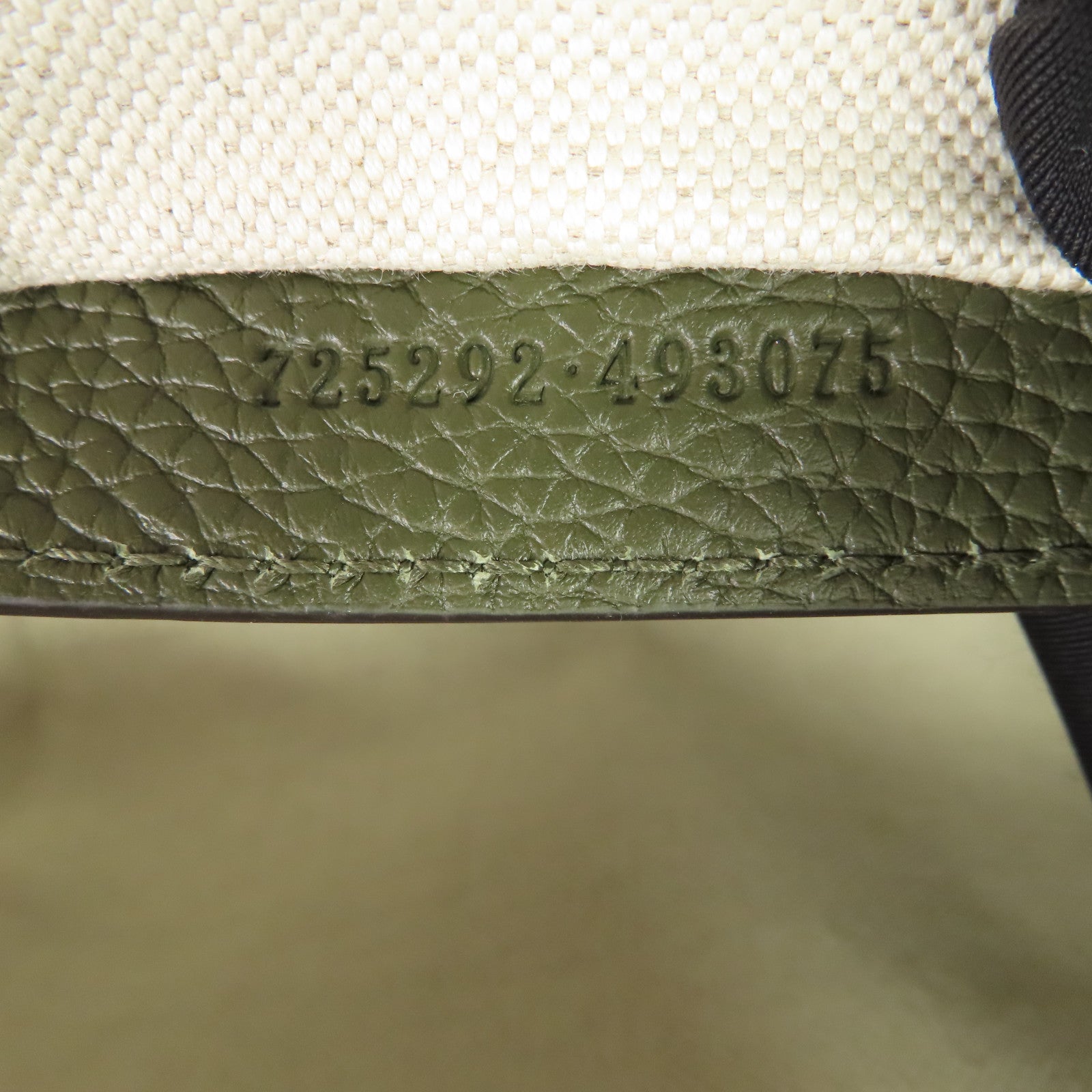 GUCCI GG SHW Mini Jumbo GG Duffle 2 Way Shoulder Hand Bag Calfskin Leather Green