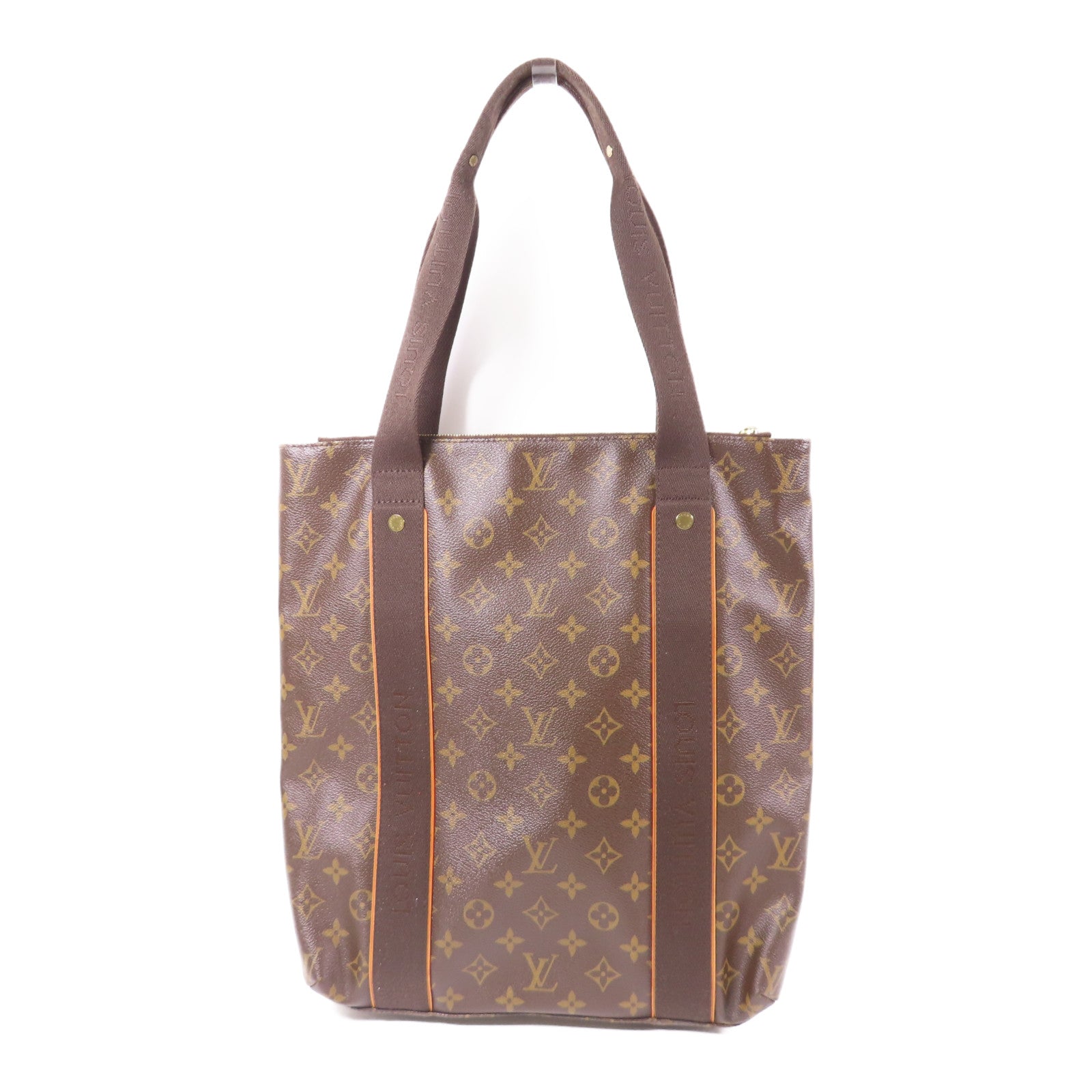 LOUIS VUITTON Monogram Cabas Beaubourg金扣手挽袋啡色