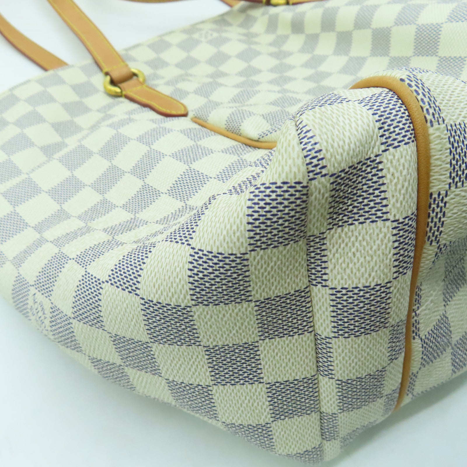 LOUIS VUITTON 【清倉大減價】Damier Totally MM金扣肩背袋米白色