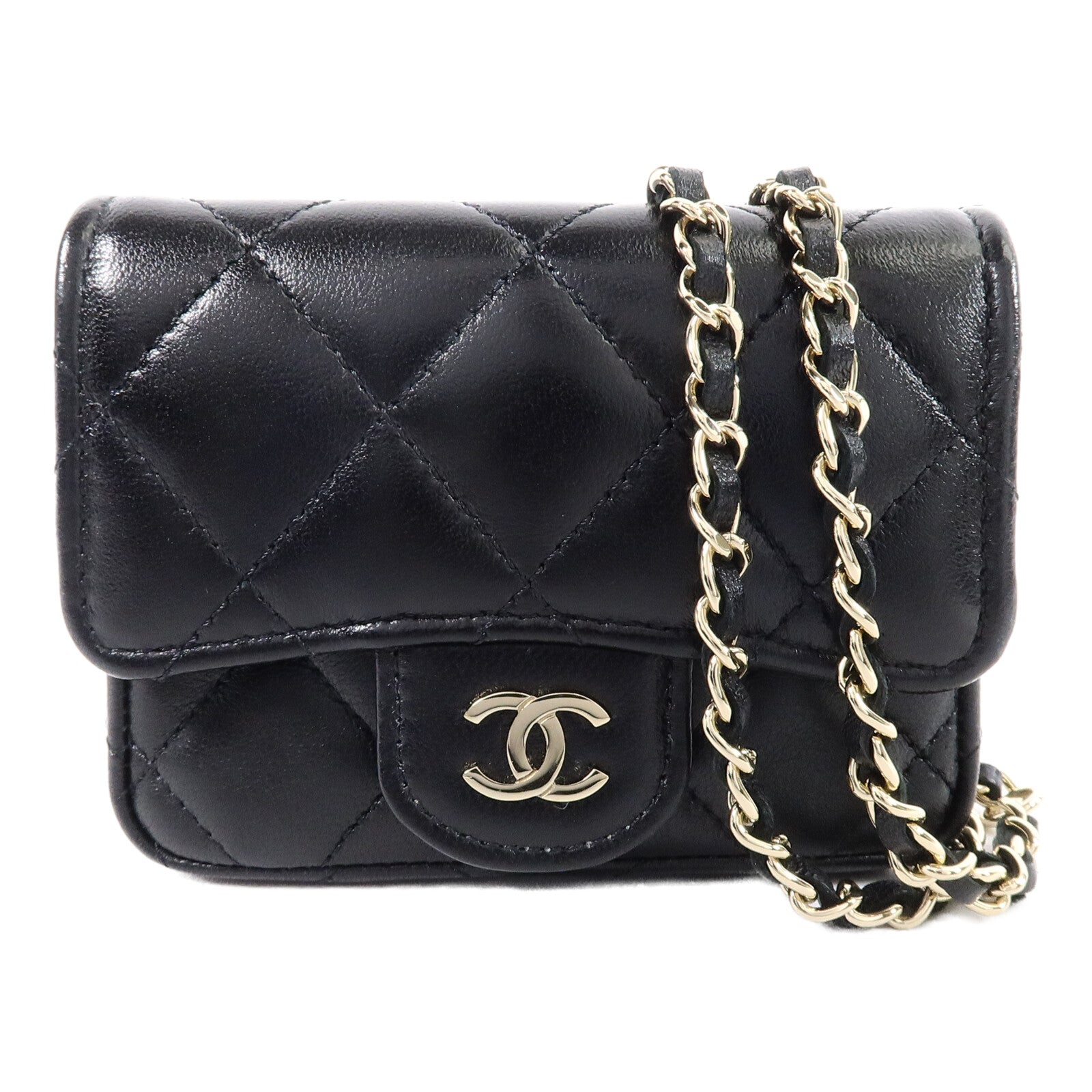 CHANEL 羊皮皮革Mini Belt Bag腰包