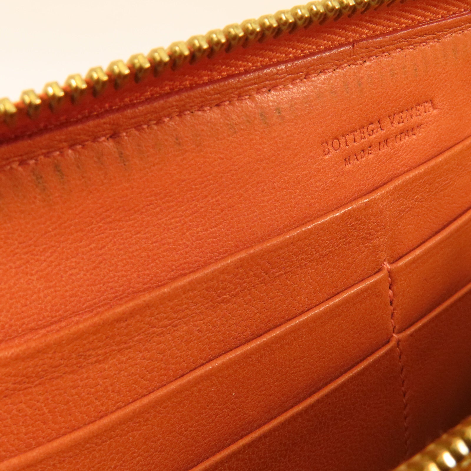 BOTTEGA VENETA 織紋皮革Long Wallet金扣長錢包