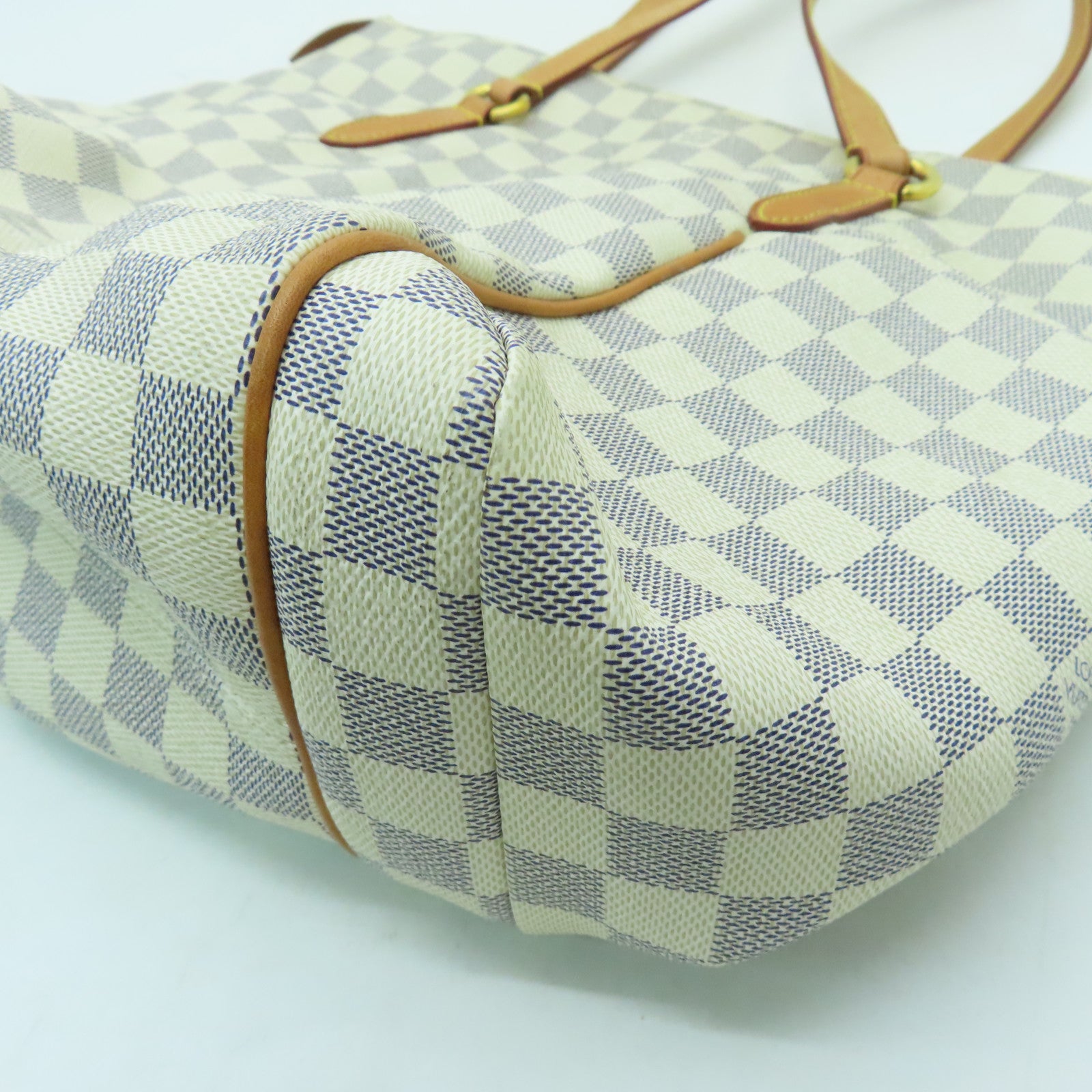 LOUIS VUITTON 【清倉大減價】Damier Totally MM金扣肩背袋米白色