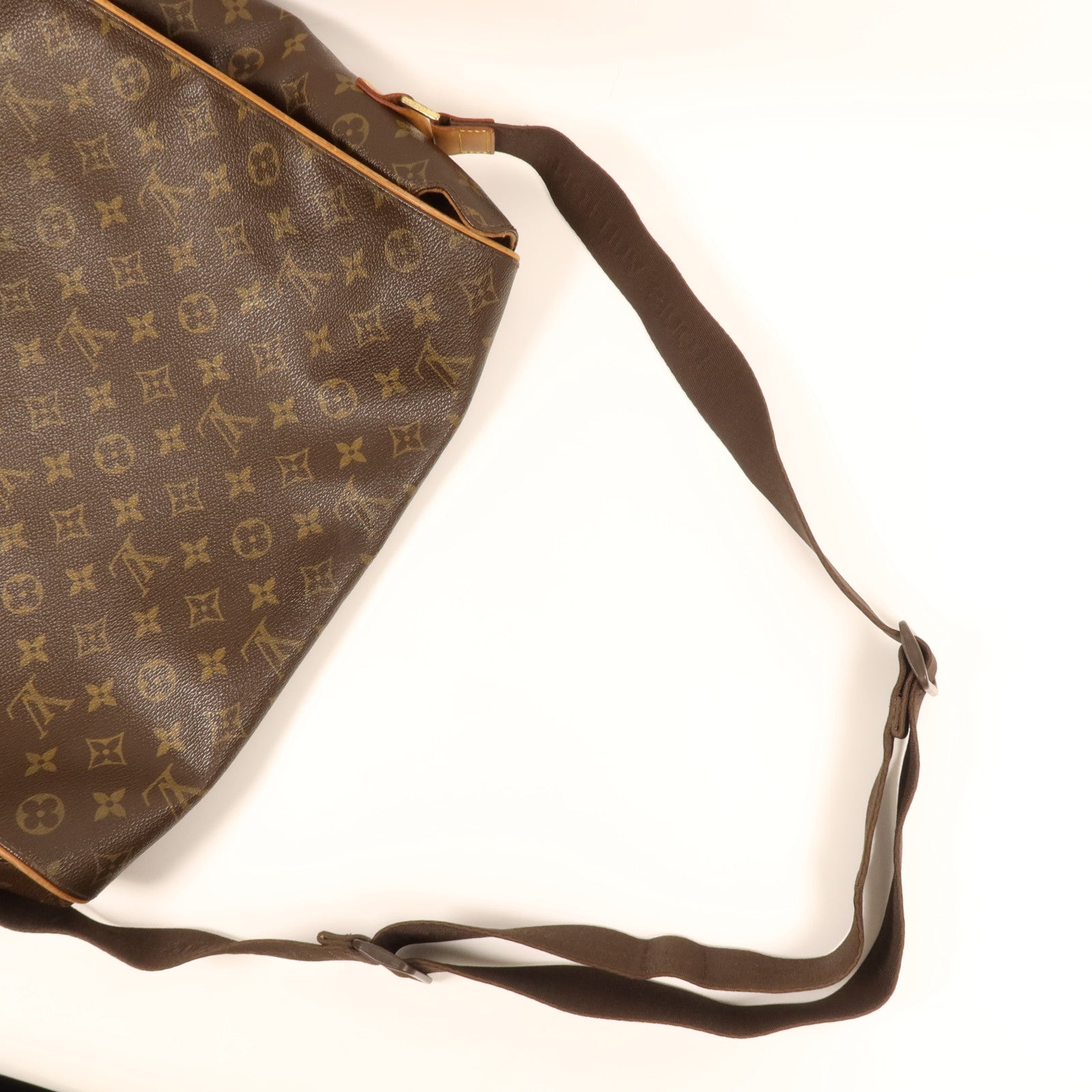 LOUIS VUITTON Monogram Abbesses金扣肩背袋棕色
