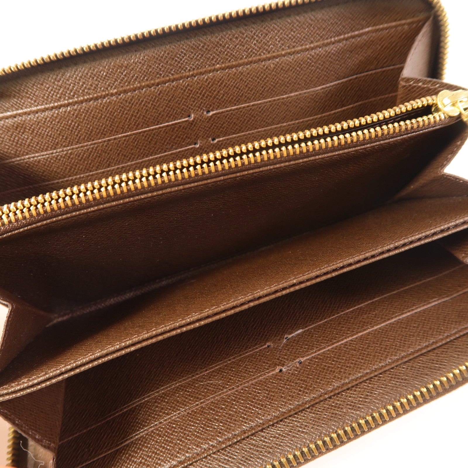 LOUIS VUITTON Damier Zippy Long Wallet金扣長錢包