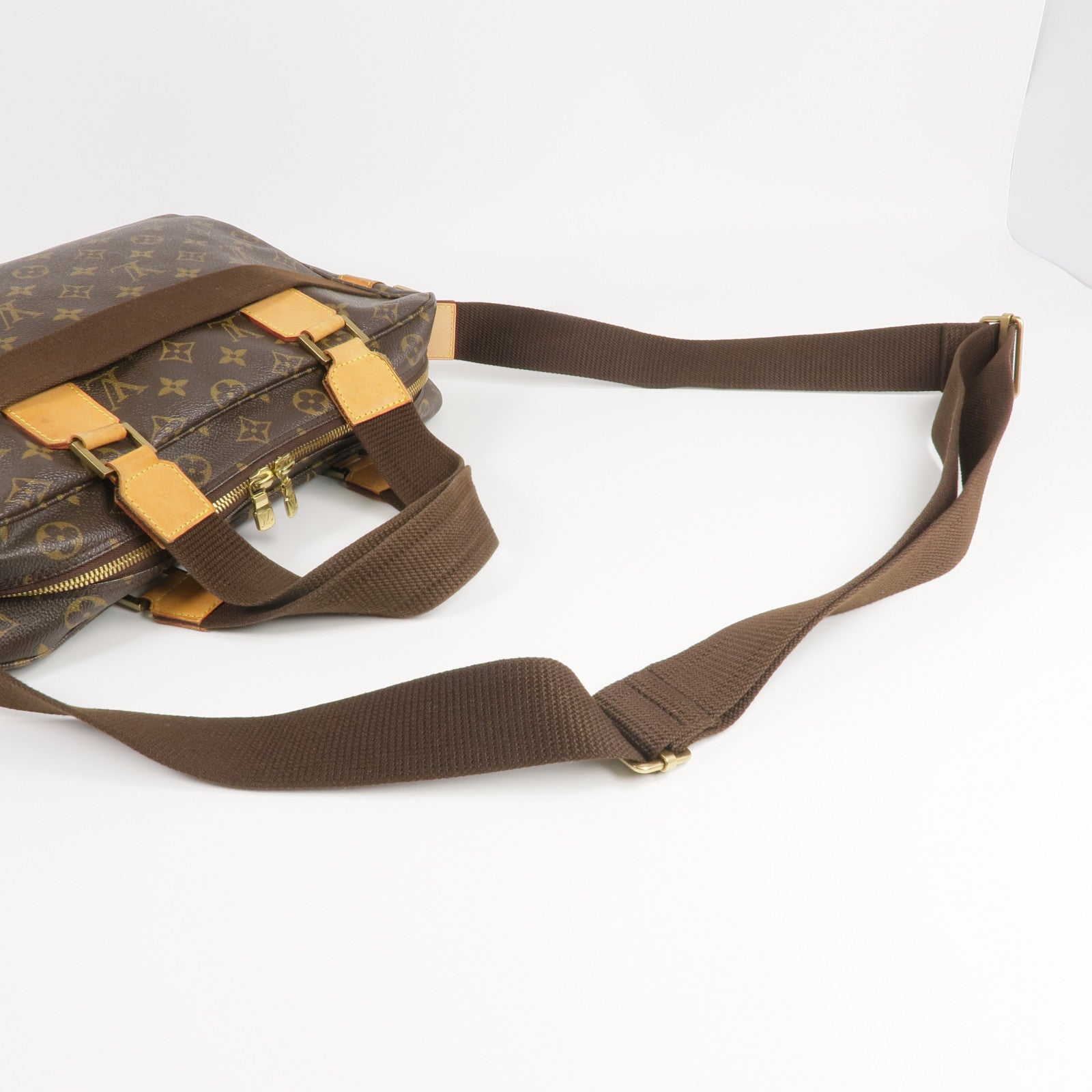 LOUIS VUITTON Monogram Sac Bosphore金扣手挽肩背兩用袋