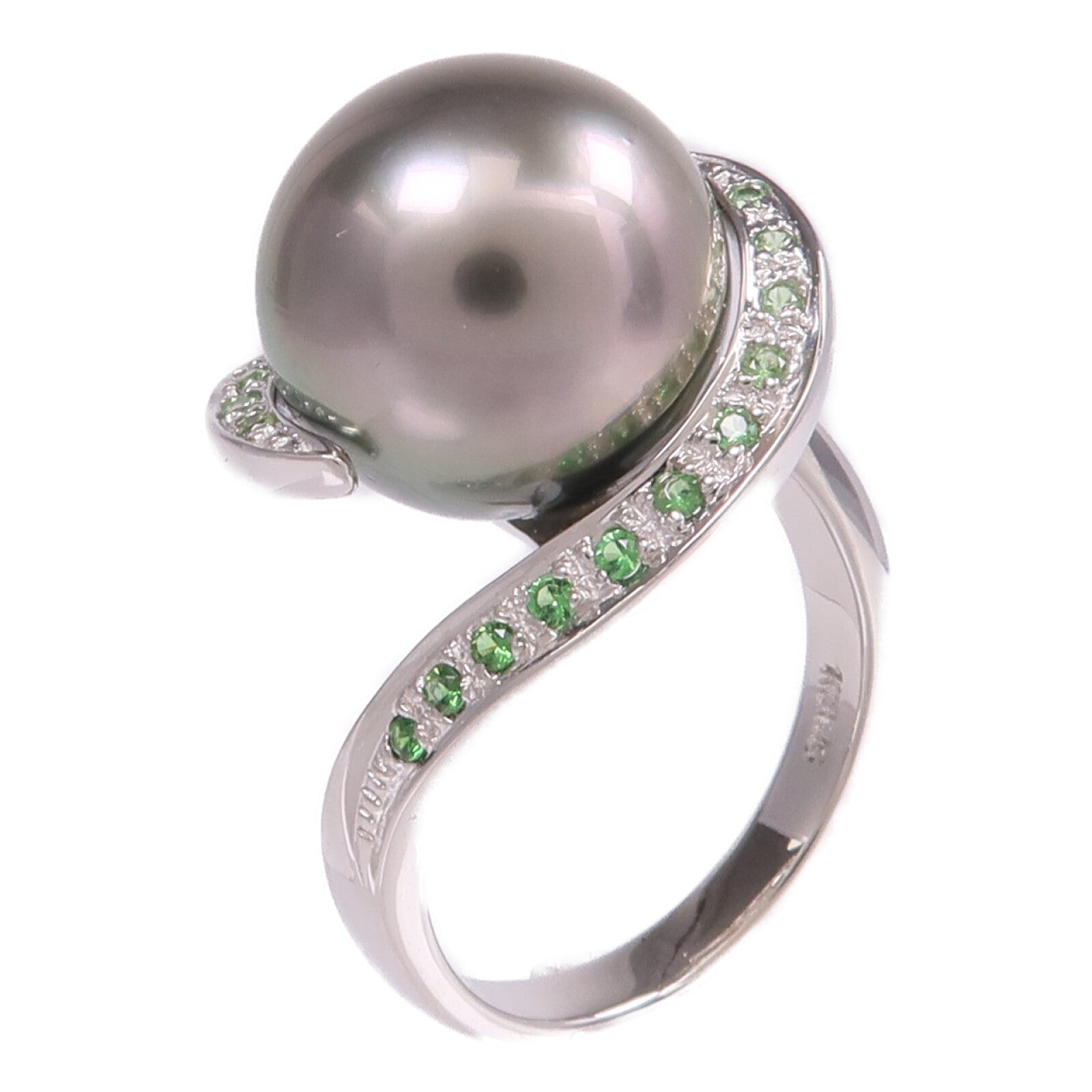 JEWELRY 18K白金Pearl Color Stone Ring珍珠/彩色寶石戒指US#6.5