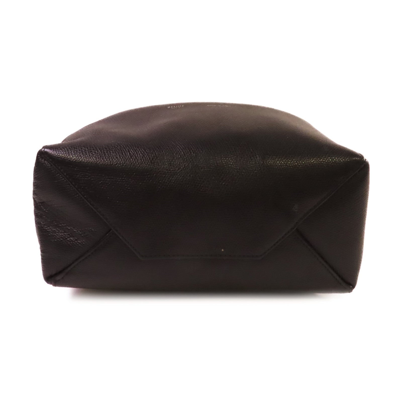 CELINE 【激減優惠】牛皮皮革Cabas Tote 2Way Shoulder Bag手挽肩背兩用袋米白色/黑色