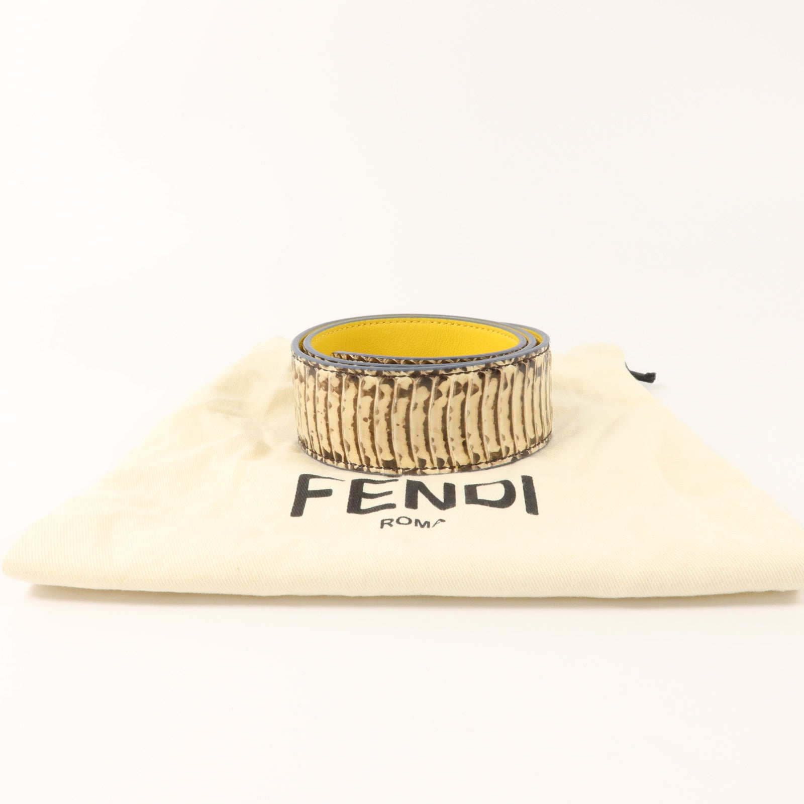 FENDI 蛇皮皮革/牛皮皮革Shoulder Strap肩帶