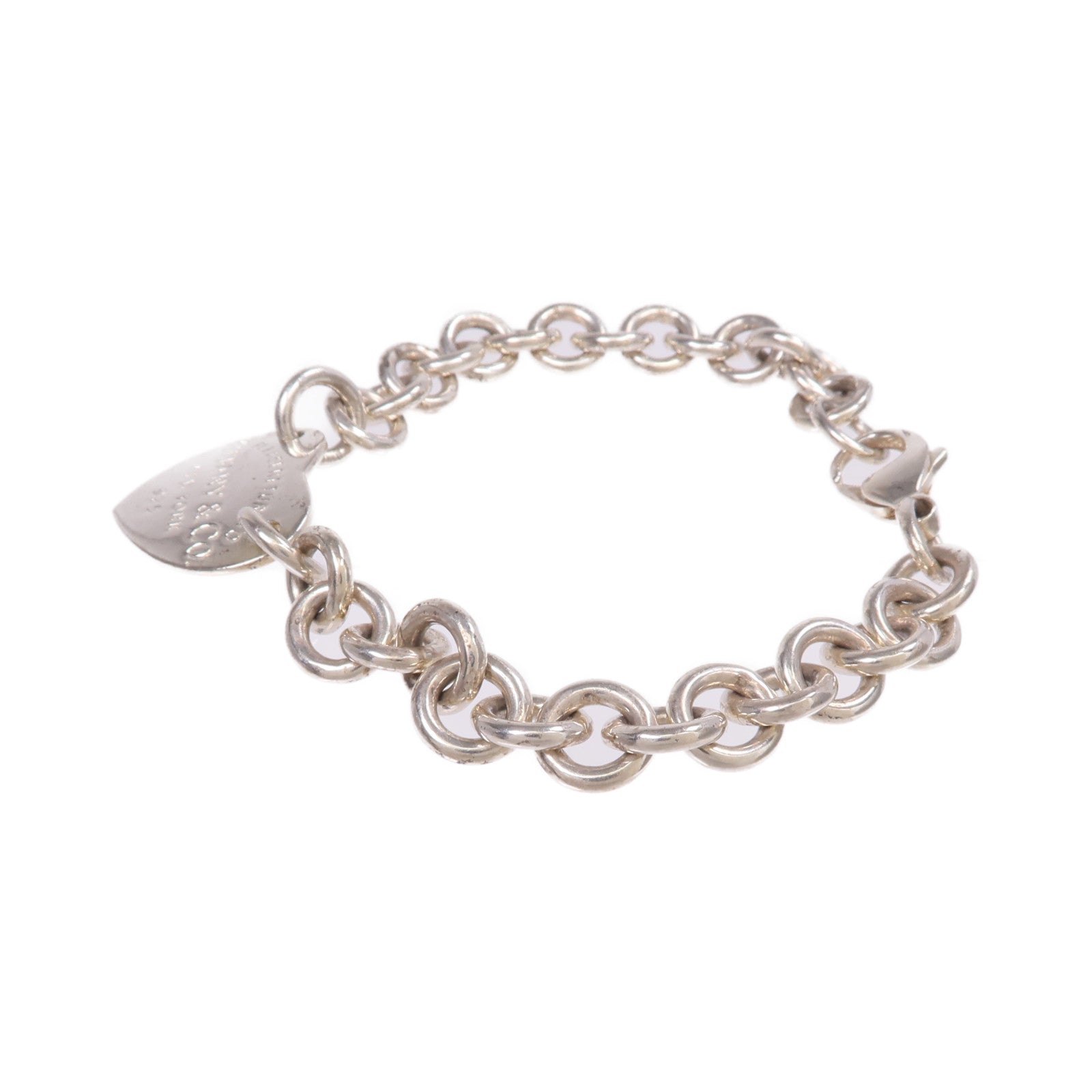 TIFFANY＆CO 925純銀Return To Heart Tag Bracelet手鏈