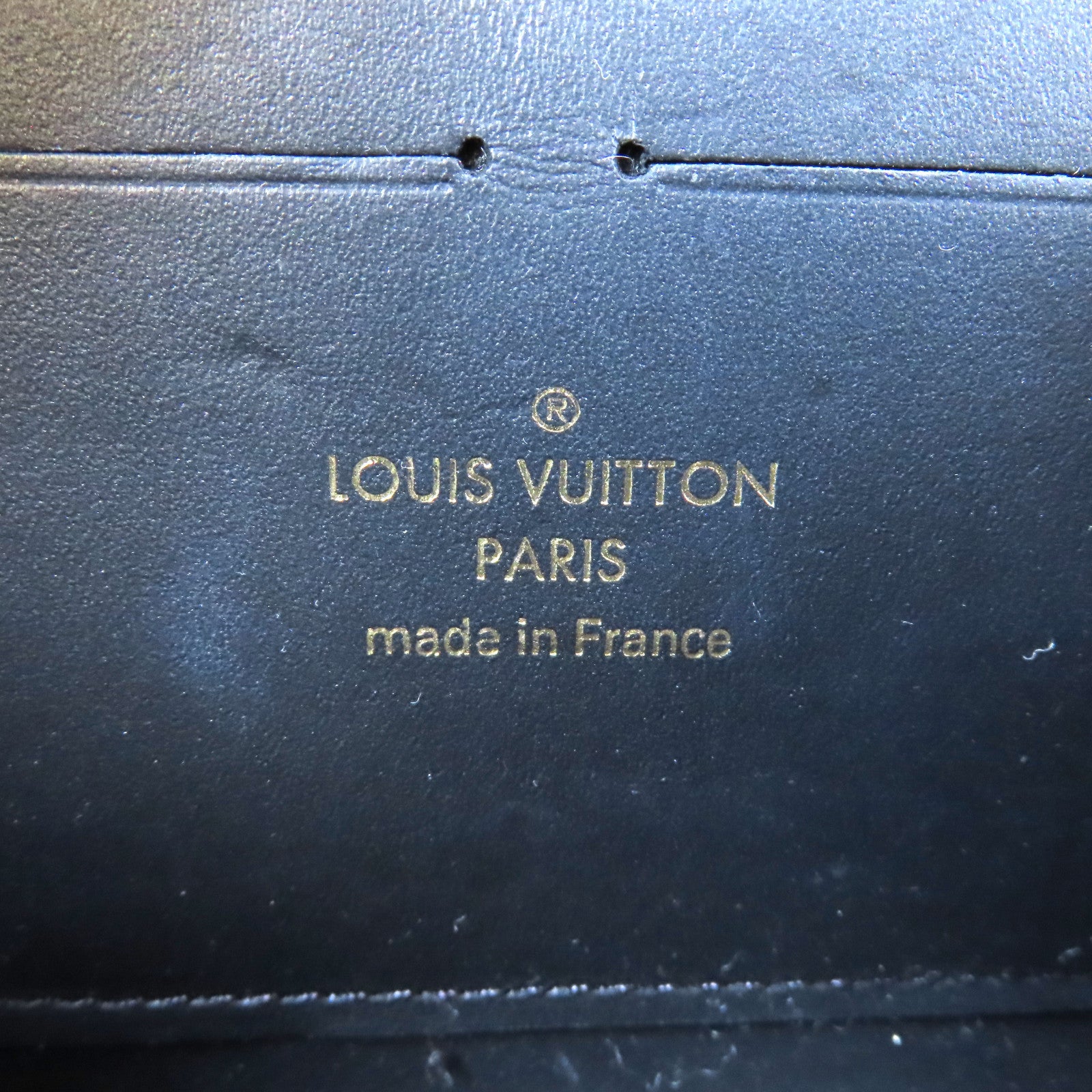 LOUIS VUITTON Epi Pouch Wallet金扣鏈帶肩背袋黑色/灰色