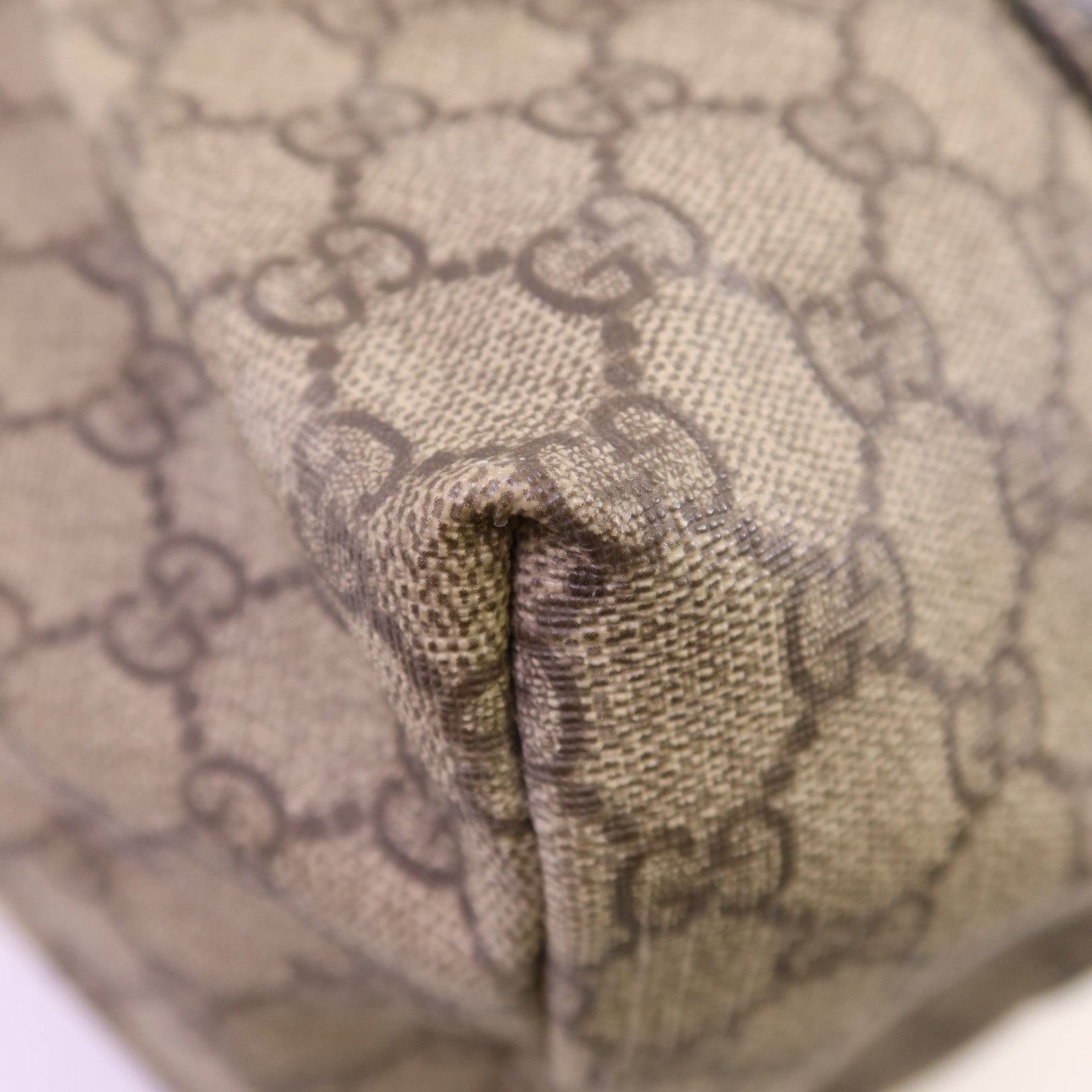 GUCCI 塗層帆布Tote Bag金扣肩背袋