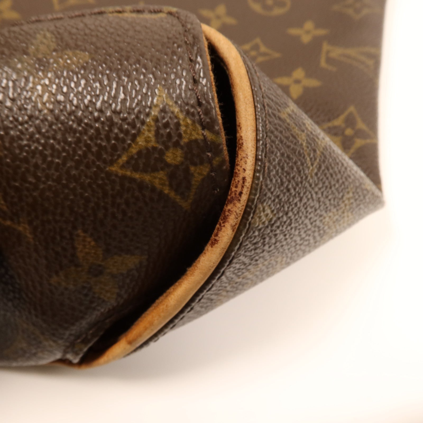LOUIS VUITTON Monogram Abbesses金扣肩背袋棕色
