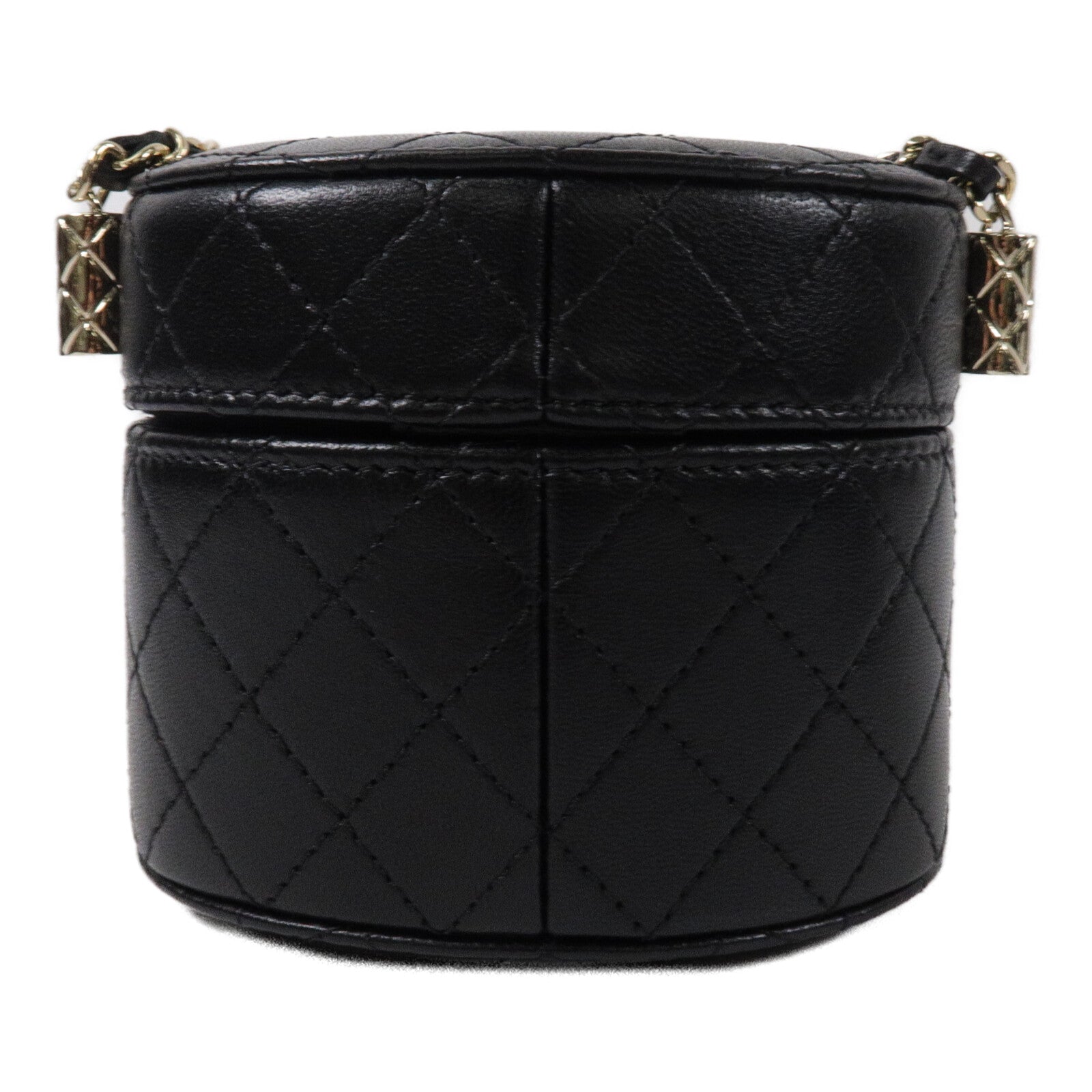 CHANEL 牛皮皮革Vanity Case鏈帶肩背袋