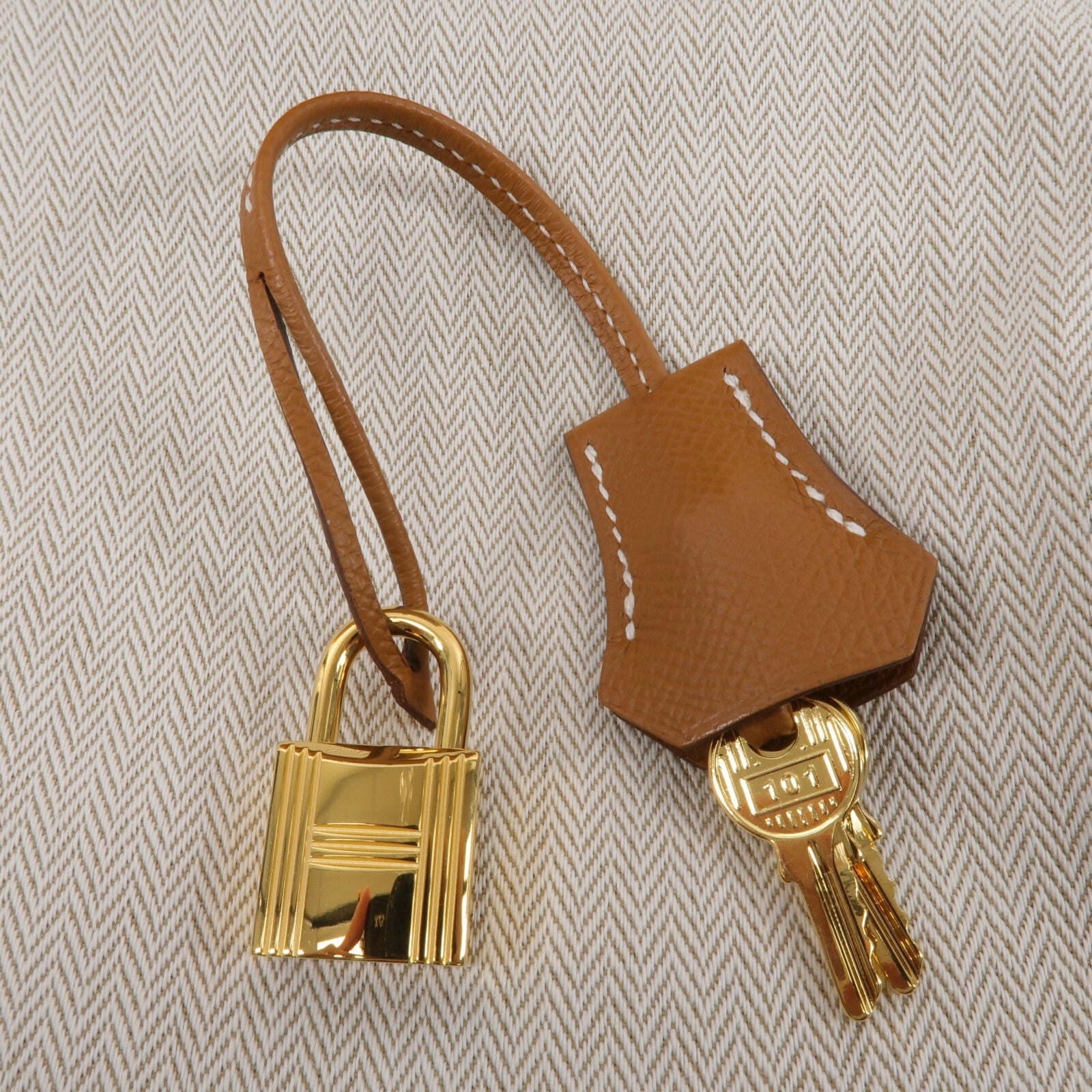 HERMES Epsom皮革Birkin 25手挽袋Gold
