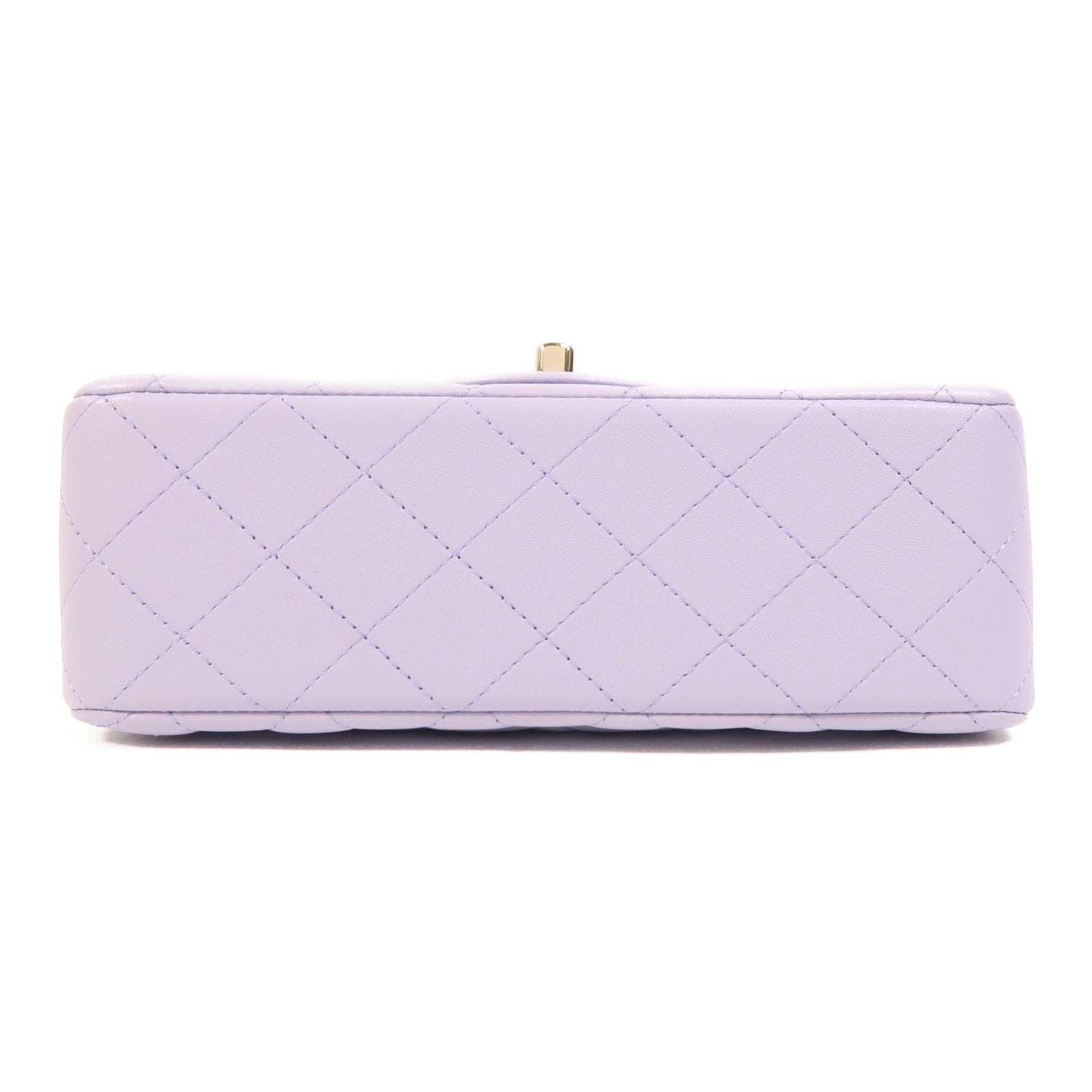 CHANEL 羊皮皮革Mini Flap Bag With Top Handle金扣手挽肩背兩用袋