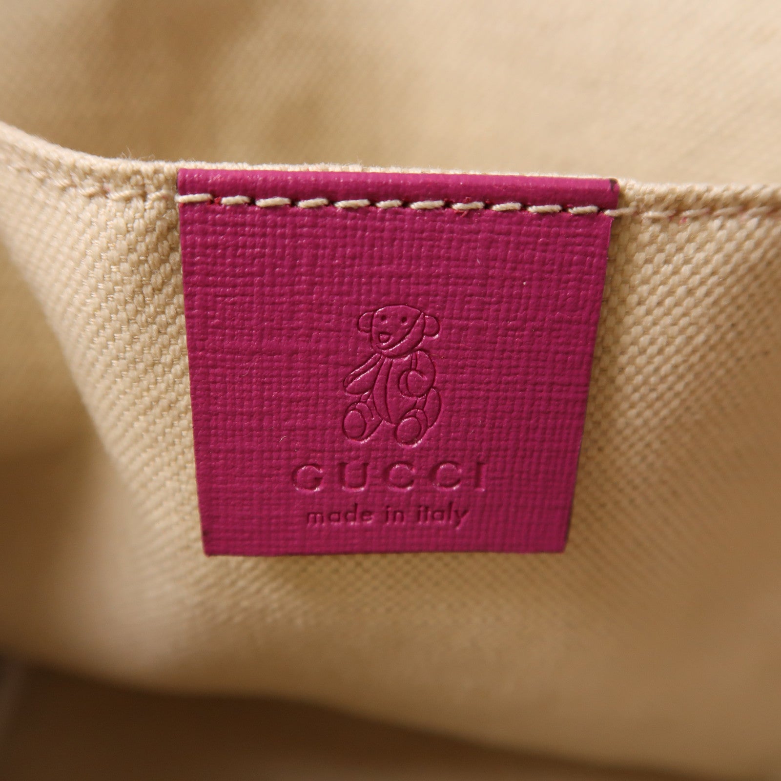GUCCI 塗層帆布Tote Bag銀扣手挽袋