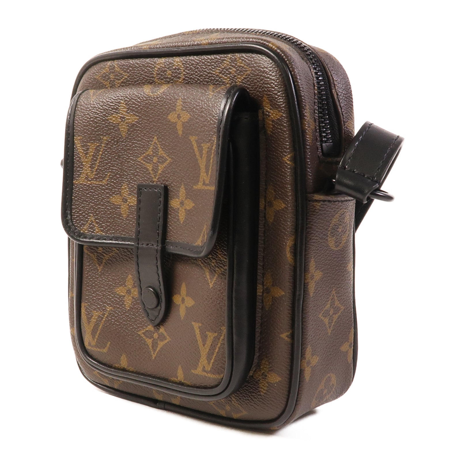 LOUIS VUITTON Monogram Macassar Christopher Wearable Wallet肩背袋