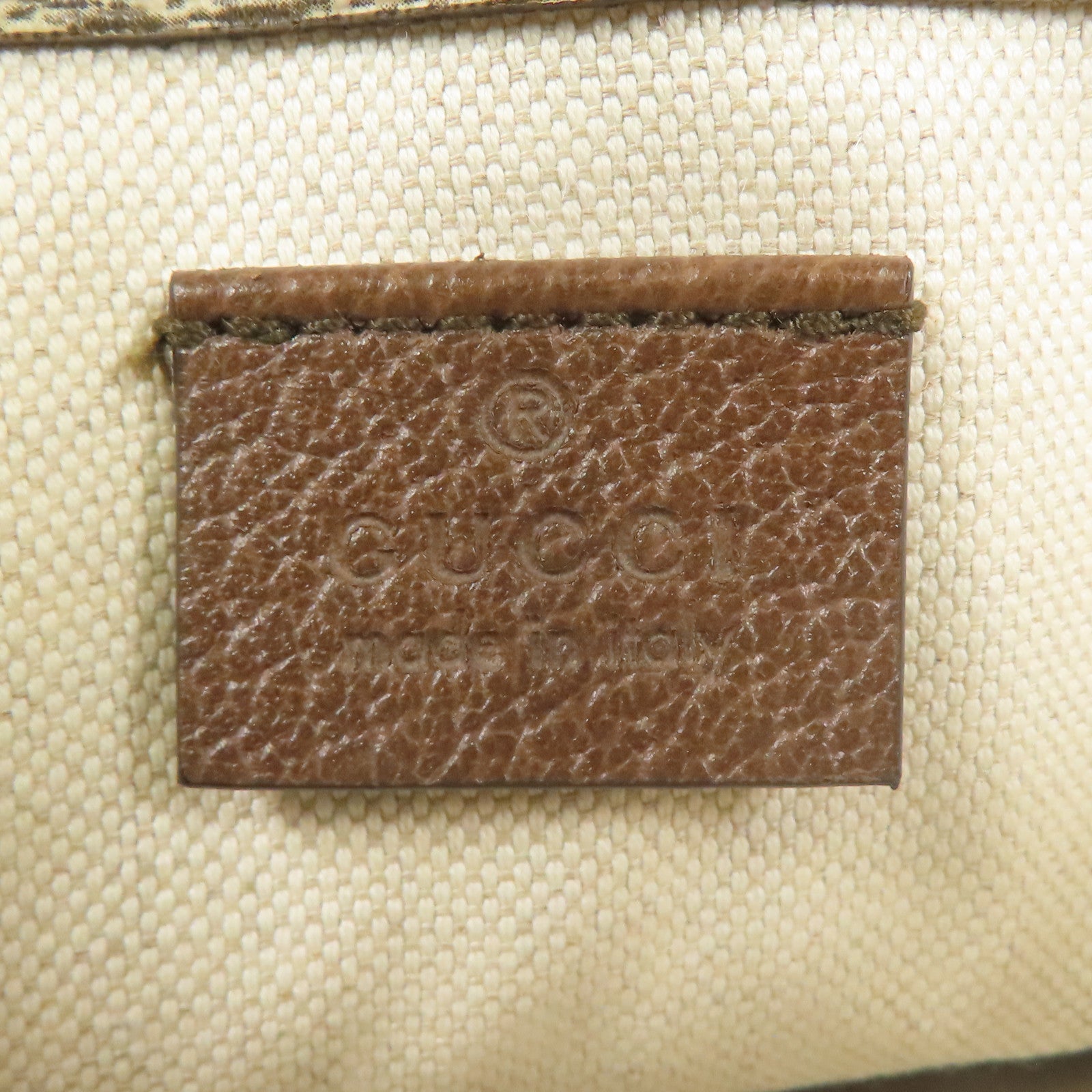 GUCCI 塗層帆布Waist Bag金扣腰包