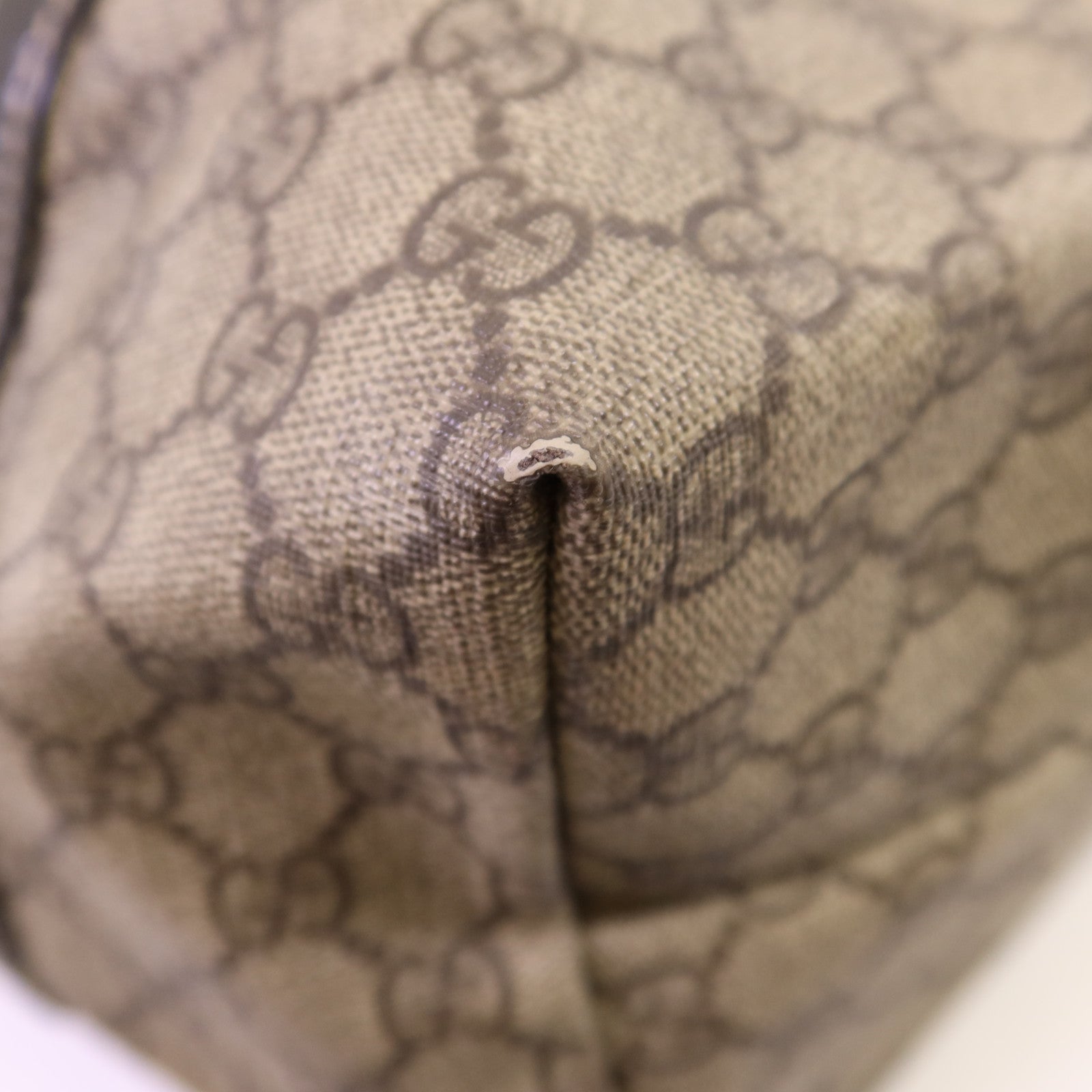 GUCCI 塗層帆布Tote Bag金扣肩背袋