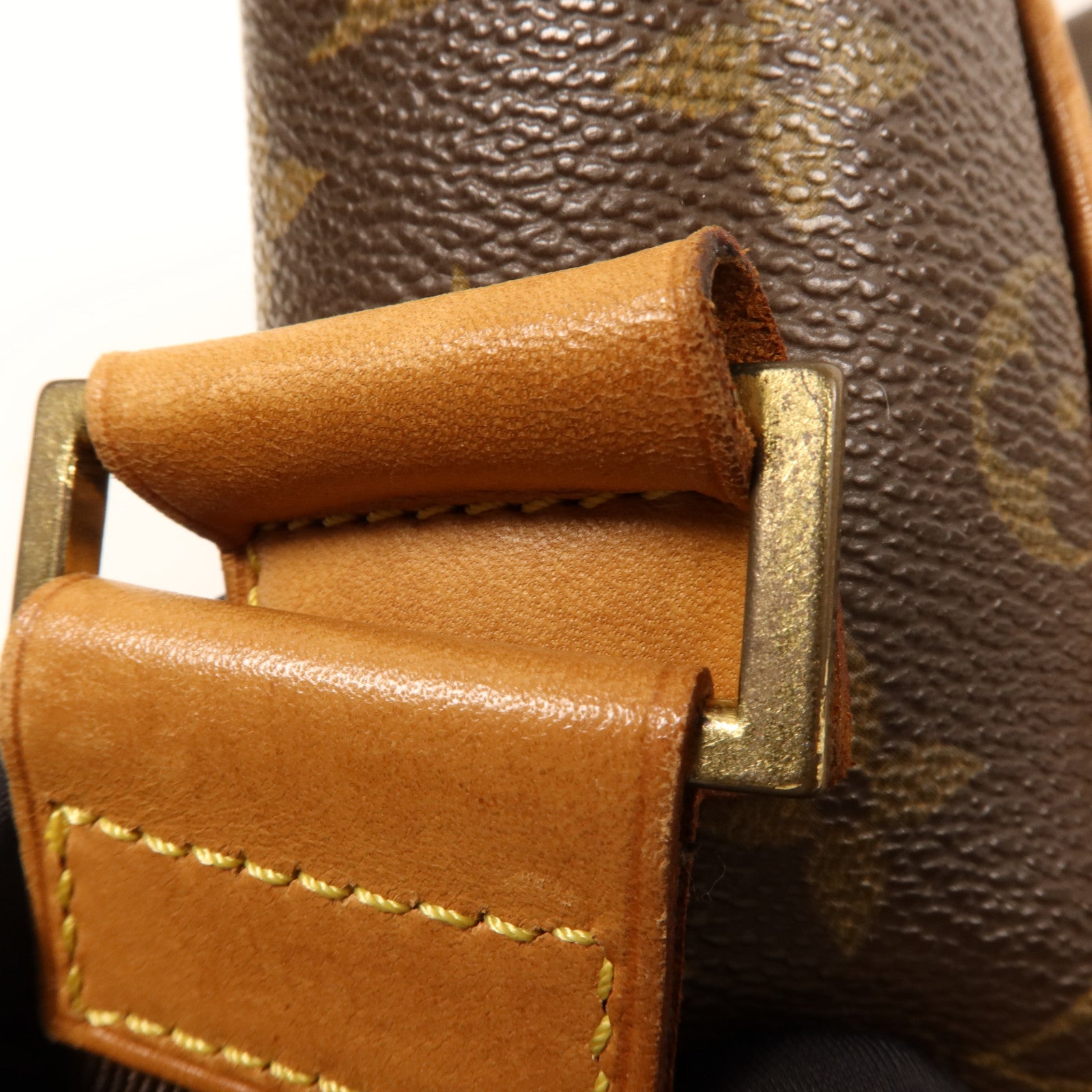 LOUIS VUITTON Monogram Abbesses金扣肩背袋棕色