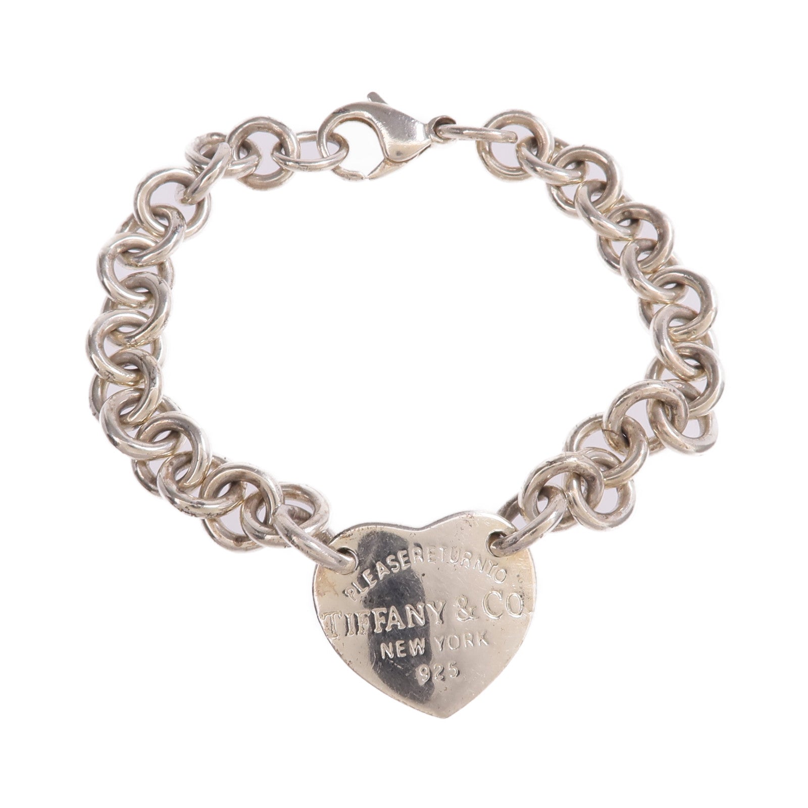 TIFFANY＆CO 925純銀Return To Heart Tag Bracelet手鏈