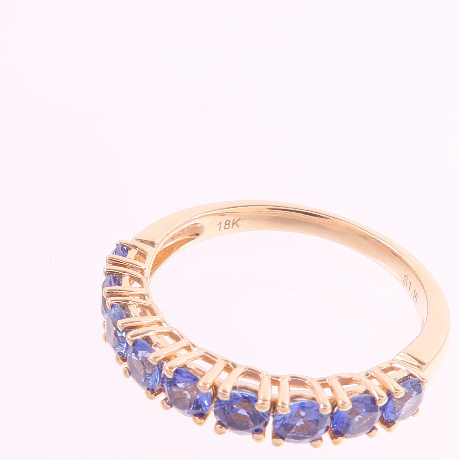 JEWELRY 18K玫瑰金Sapphire Ring藍寶石戒指