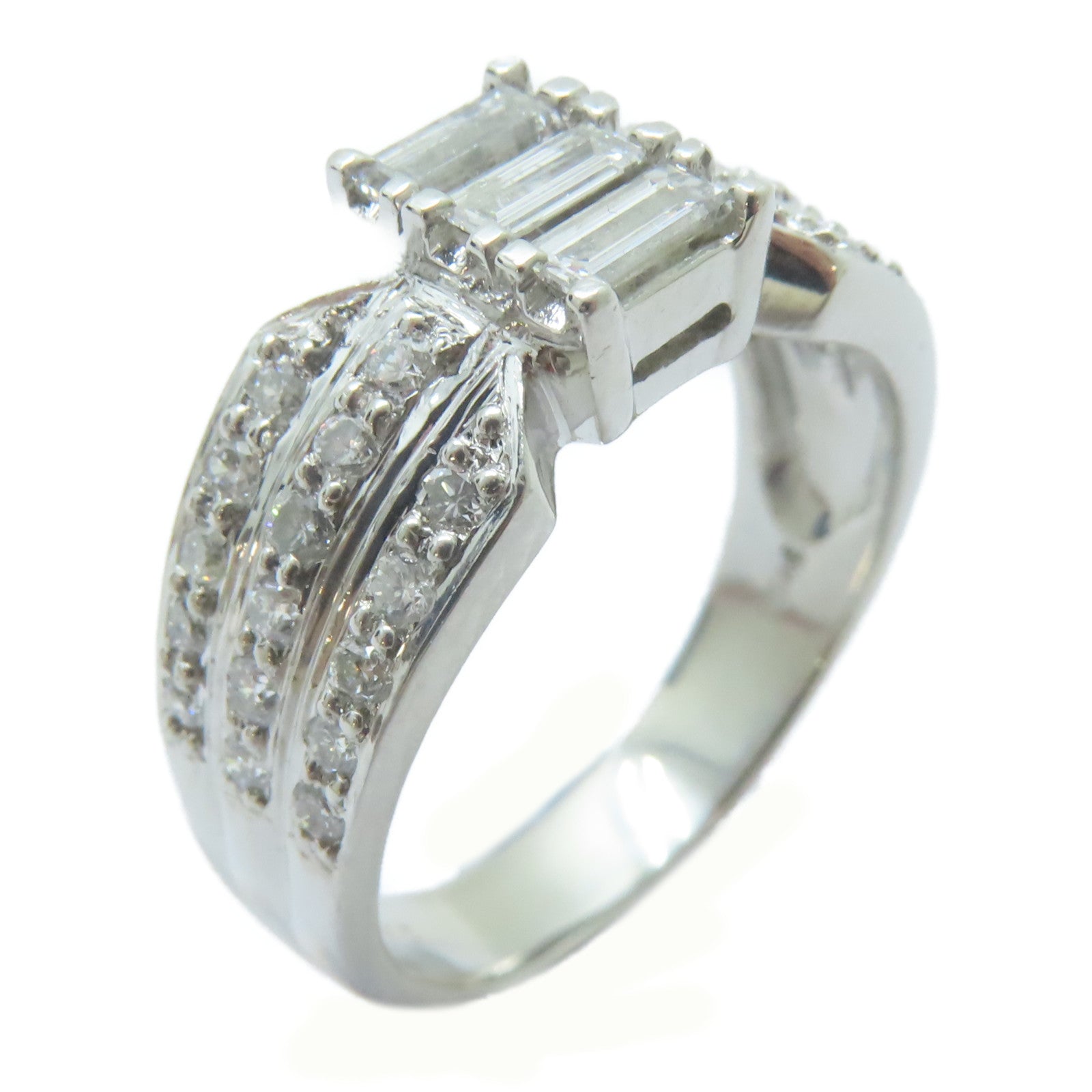 JEWELRY 【激減優惠】PT900鉑金Diamond Ring 1.00ct鑽石戒指US#7.75