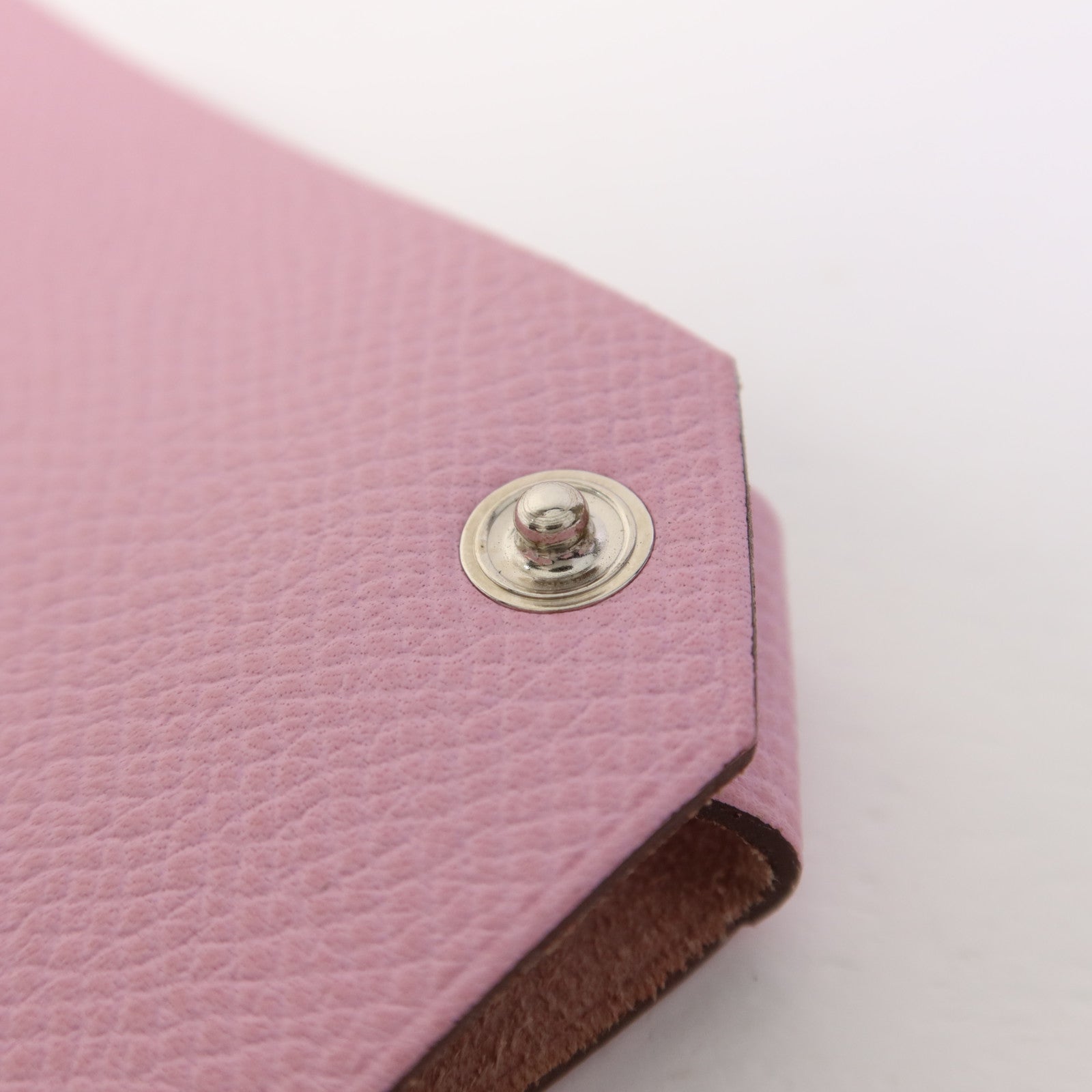 HERMES Epsom皮革Passpart Case銀扣護照套Mauve Sylvestre