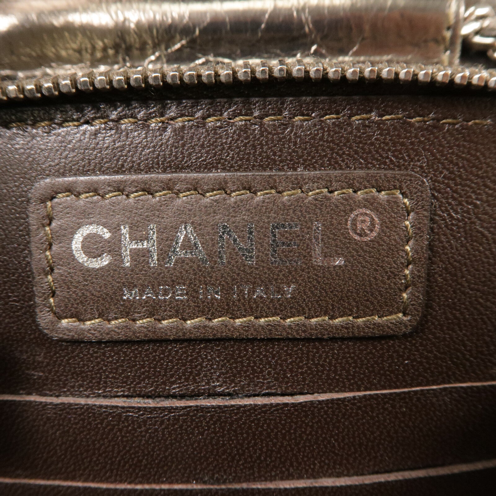 CHANEL 牛皮皮革Chain Shoulder鏈帶肩背袋
