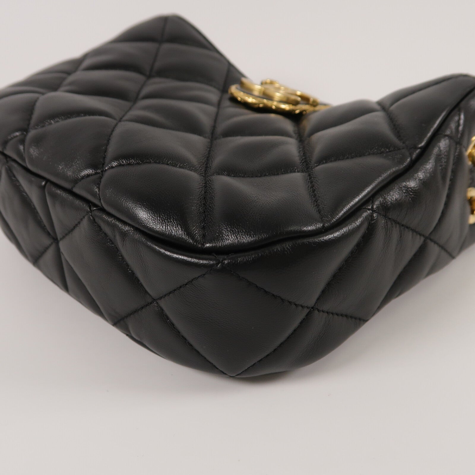 CHANEL 羊皮皮革Chain Shoulder手挽肩背兩用袋