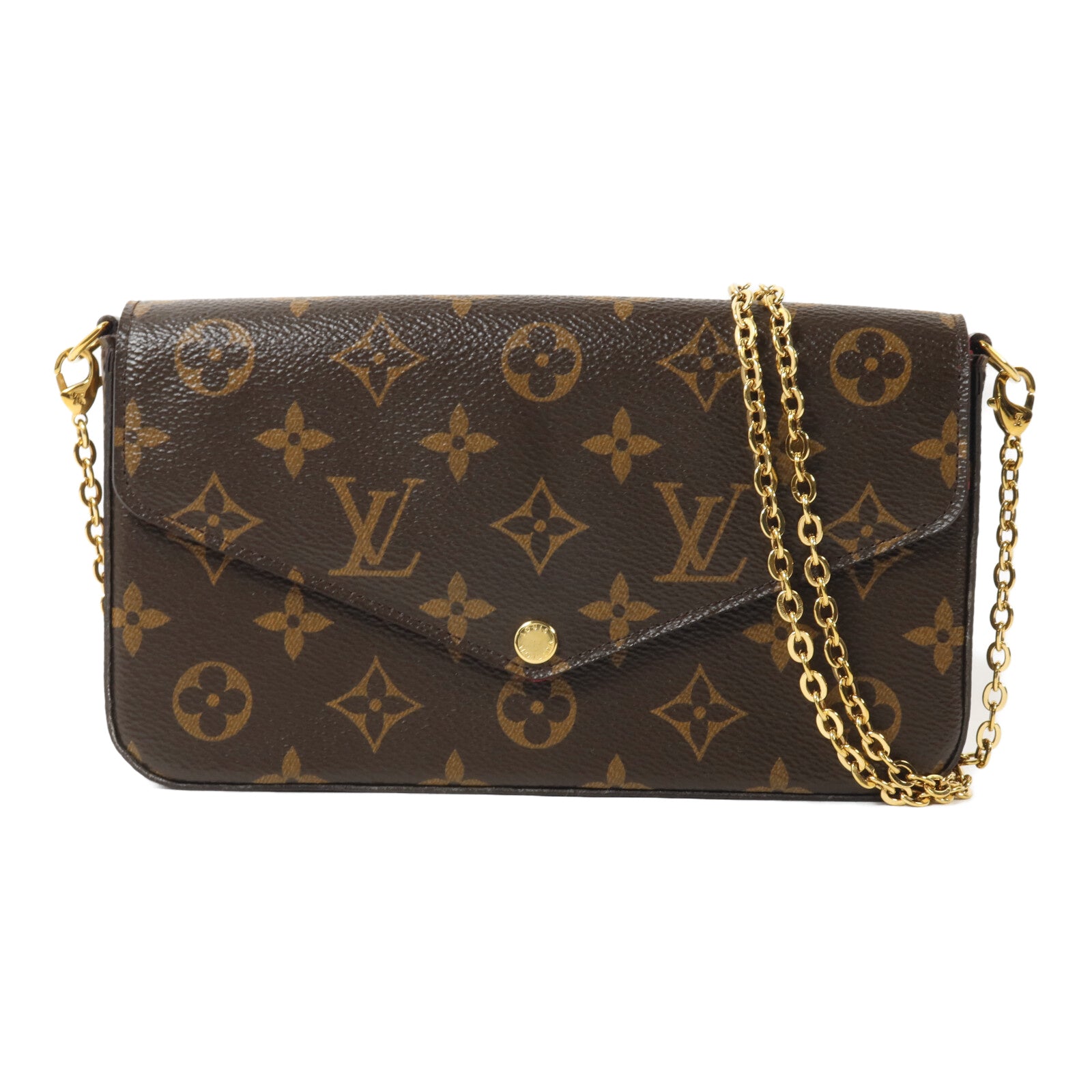 LOUIS VUITTON Monogram Felicie Pochette鏈帶肩背袋