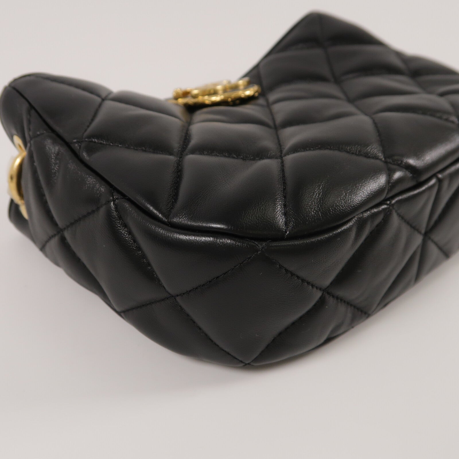 CHANEL 羊皮皮革Chain Shoulder手挽肩背兩用袋