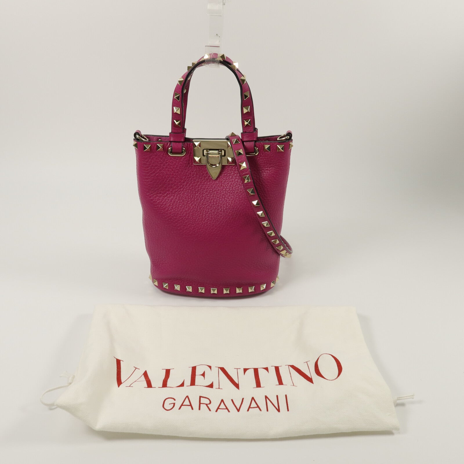 Valentino 牛皮皮革Bucket Bag手挽肩背兩用袋