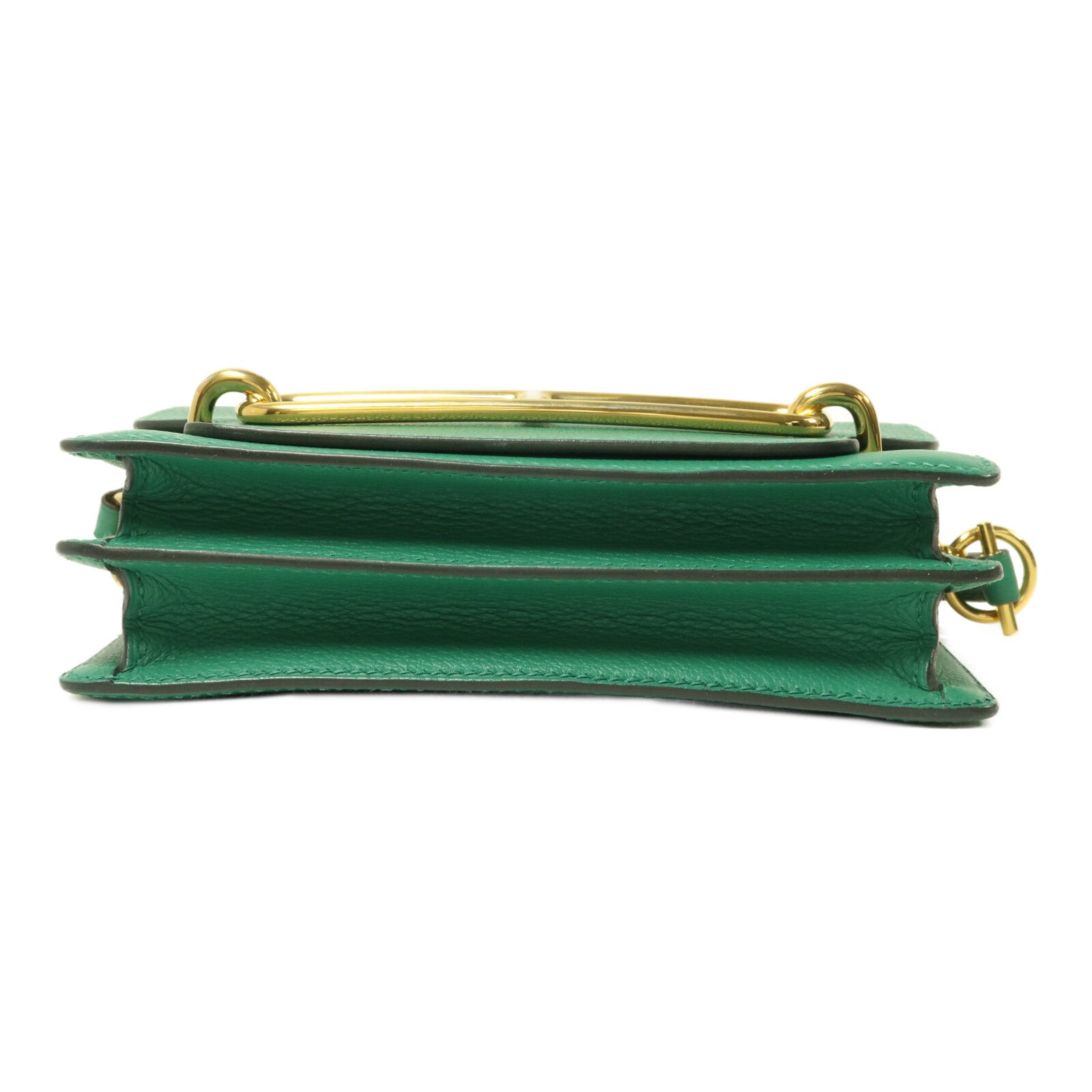 HERMES 【激減優惠】Evercolor皮革Roulis Mini肩背袋Vert Vertigo